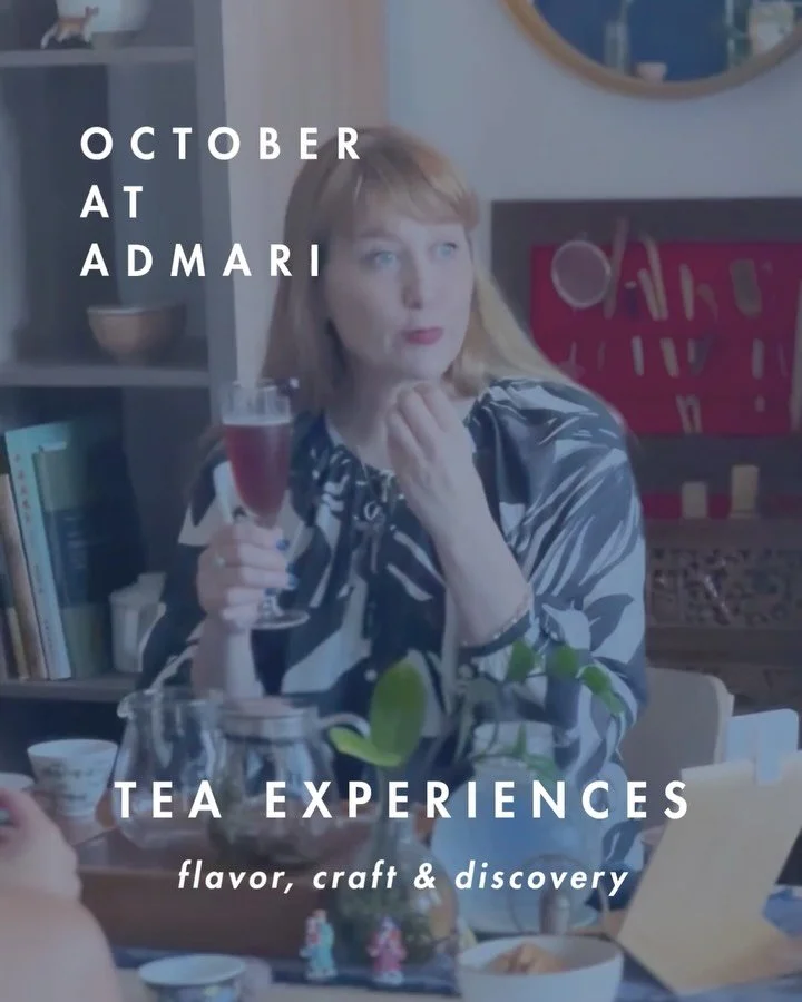 Admari is a tea shop and studio, a place to find your next favorite tea and discover the world behind it. Beyond the tea wall, you can join a tasting, gather around our tea table, settle into meditation, or deepen your tea knowledge. 

This October b