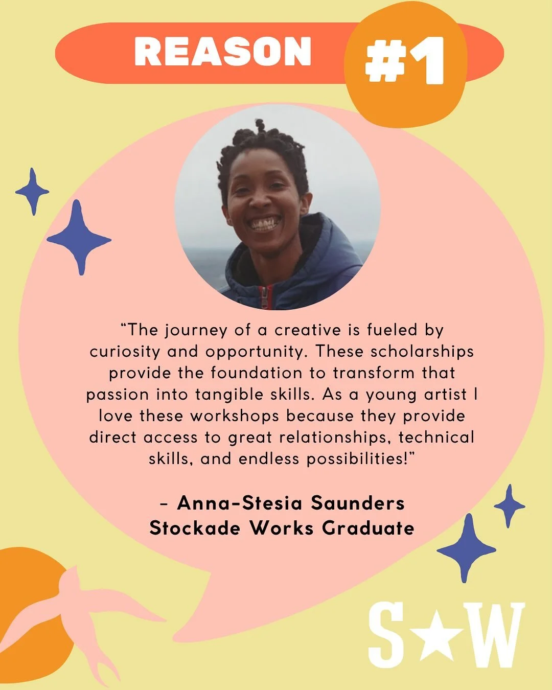 REASON #1: MAKE LOCAL WORK!

The #1 reason to support? Our grads! They are the living proof that together we can &quot;Make Local Work&quot;. And here they speak for themselves 📣✨

The Make Local Work Summer Benefit is this Thursday, July 10. Grab y