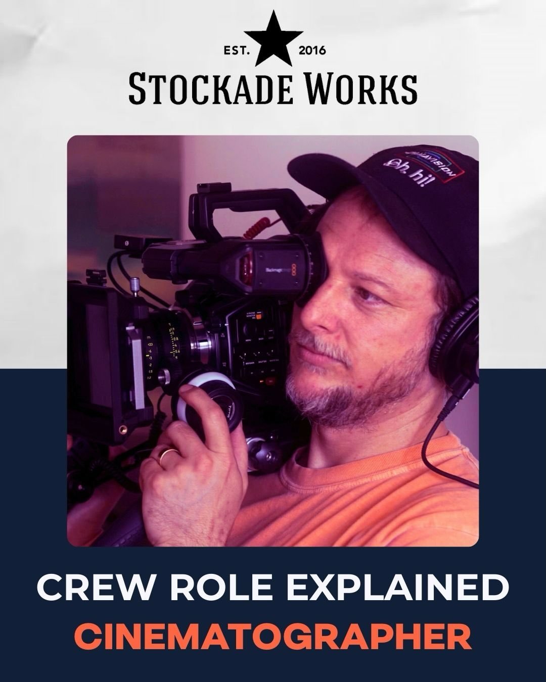 Meet Chris May, an incredibly talented Cinematographer and Stockade Works alumni who attended 3 Stockade Works workshops: Crew Boot Camp, Grip, and Camera/DIT.

While his primary role is behind the camera, Chris has become a jack of several trades, o