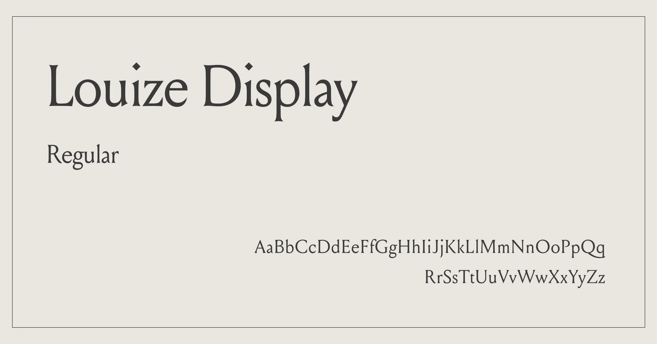 Interior Design Font - Louize