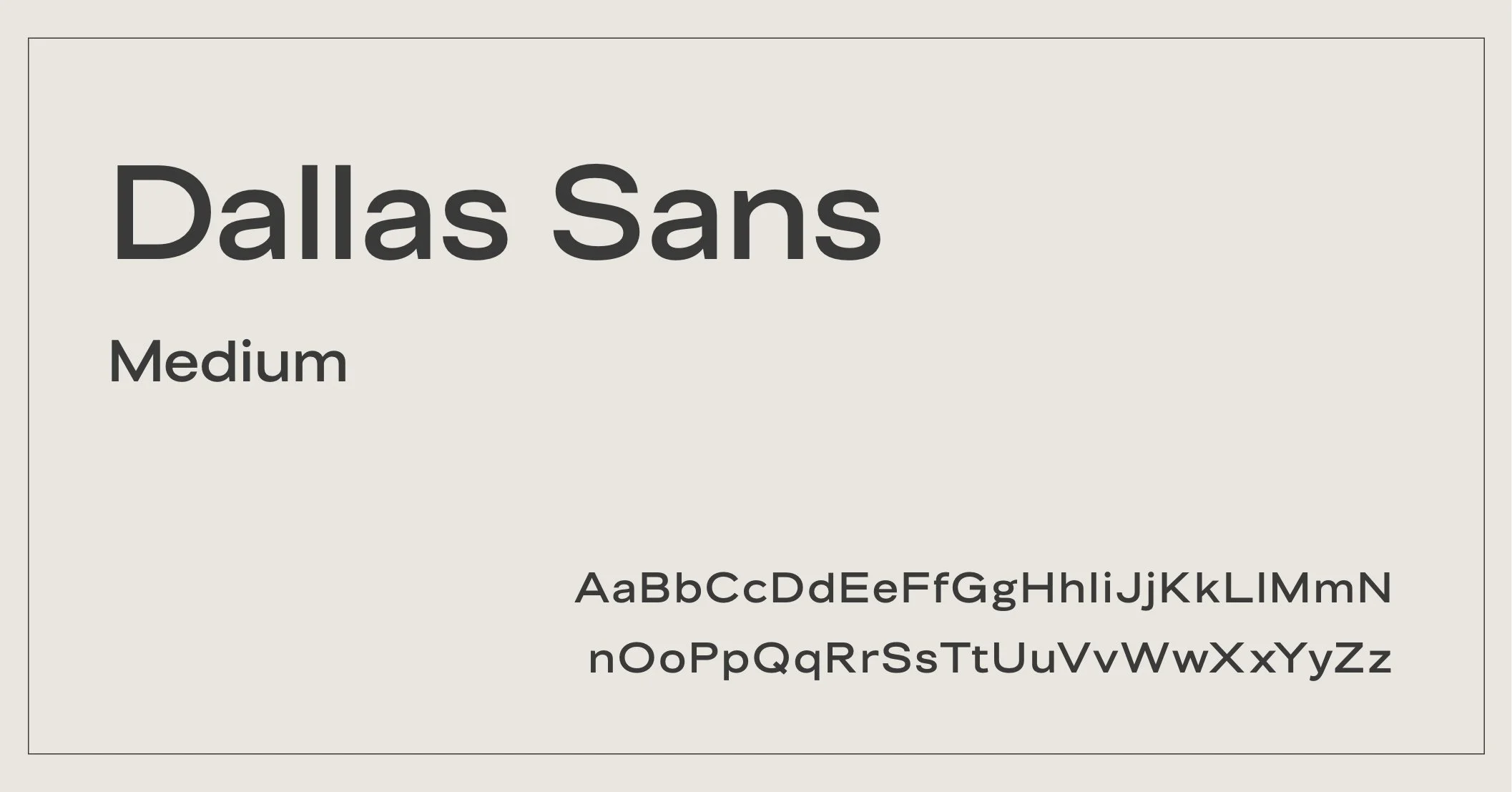 Interior Design Fonts - Dallas Sans
