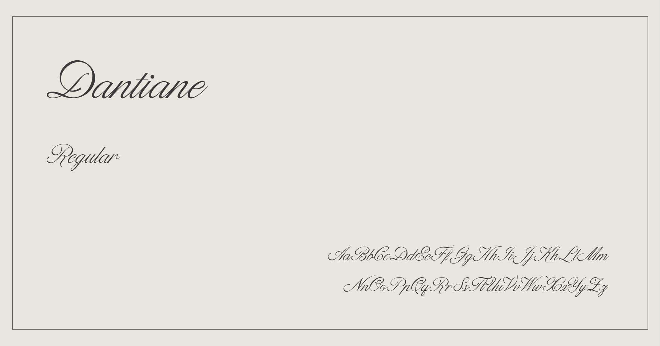 Luxury Elegant Font - Dantiane