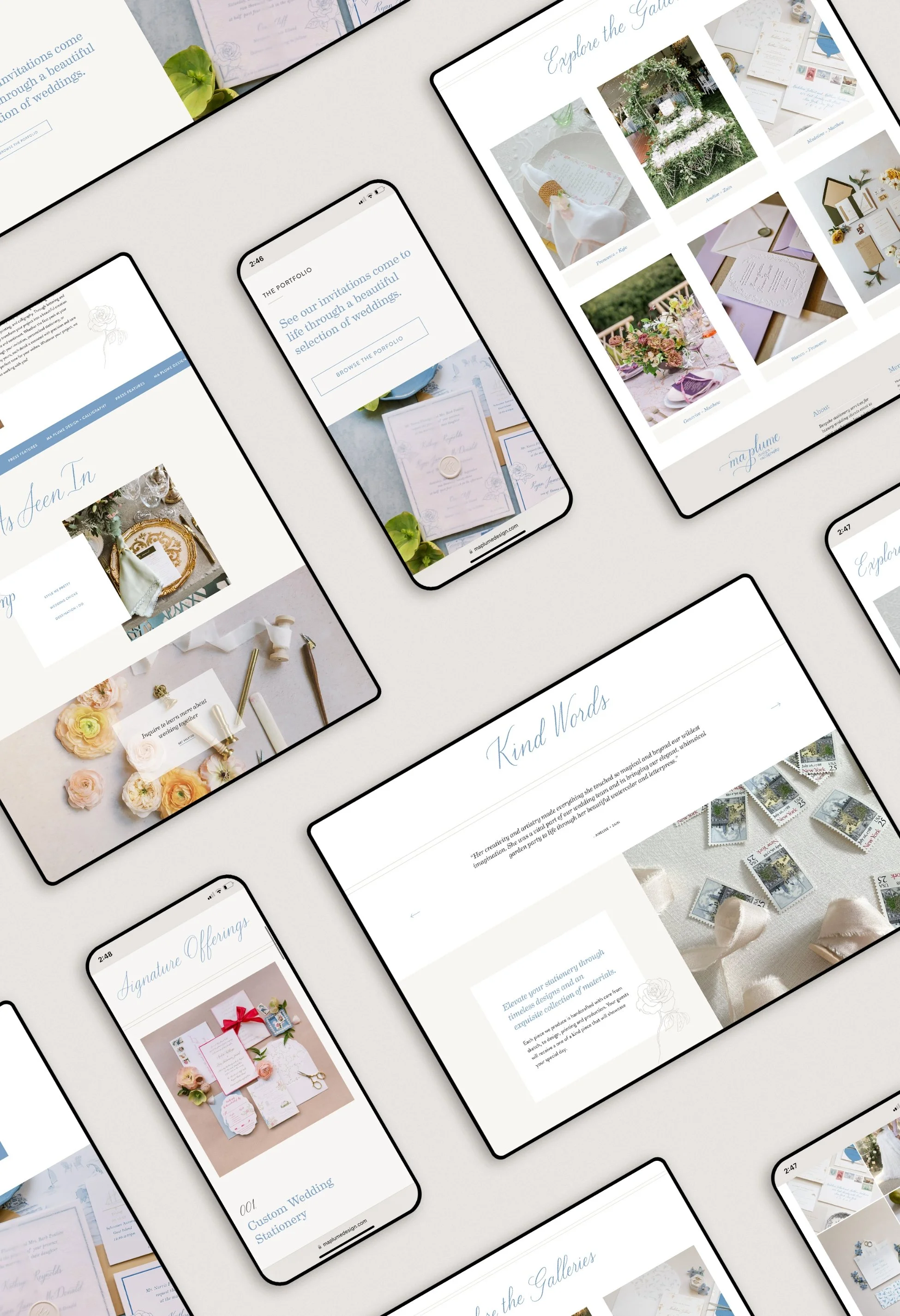 Bespoke Squarespace Website Design for Letterpress - Wedding Professional Squarespace Website 1.jpg