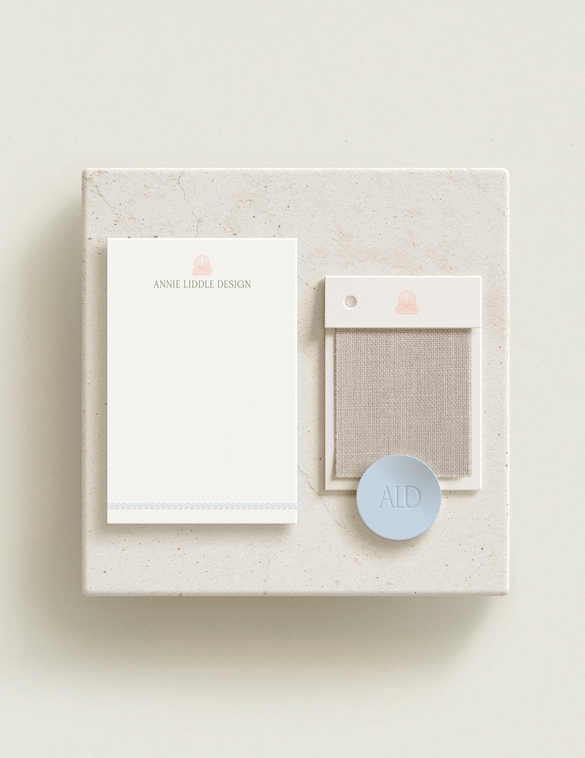 luxury branding collateral for high-end interior designer