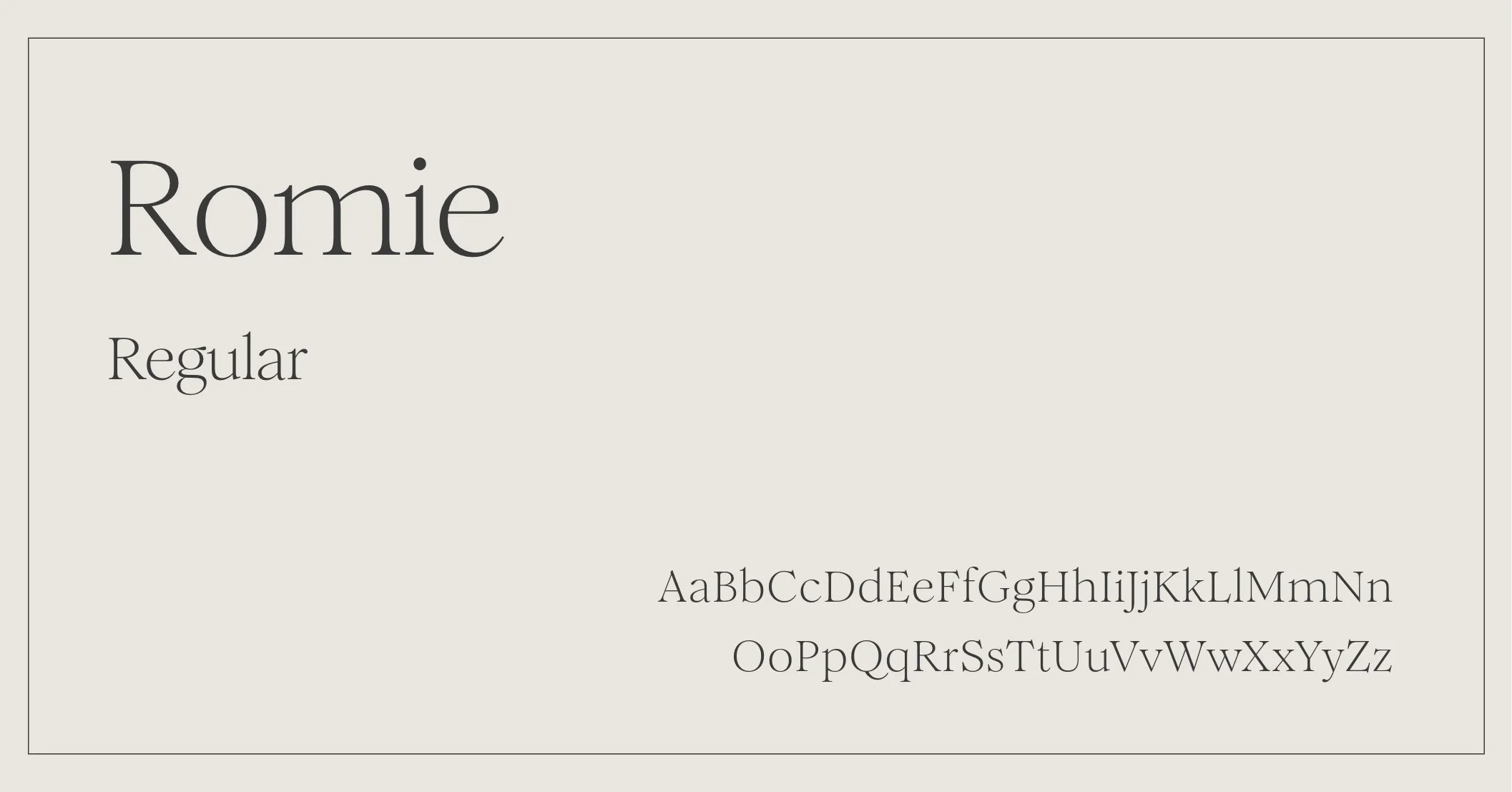 Interior Design Font - Romie