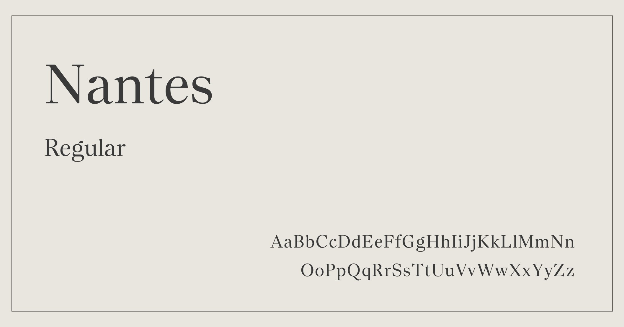 Interior Designer Font - Nantes