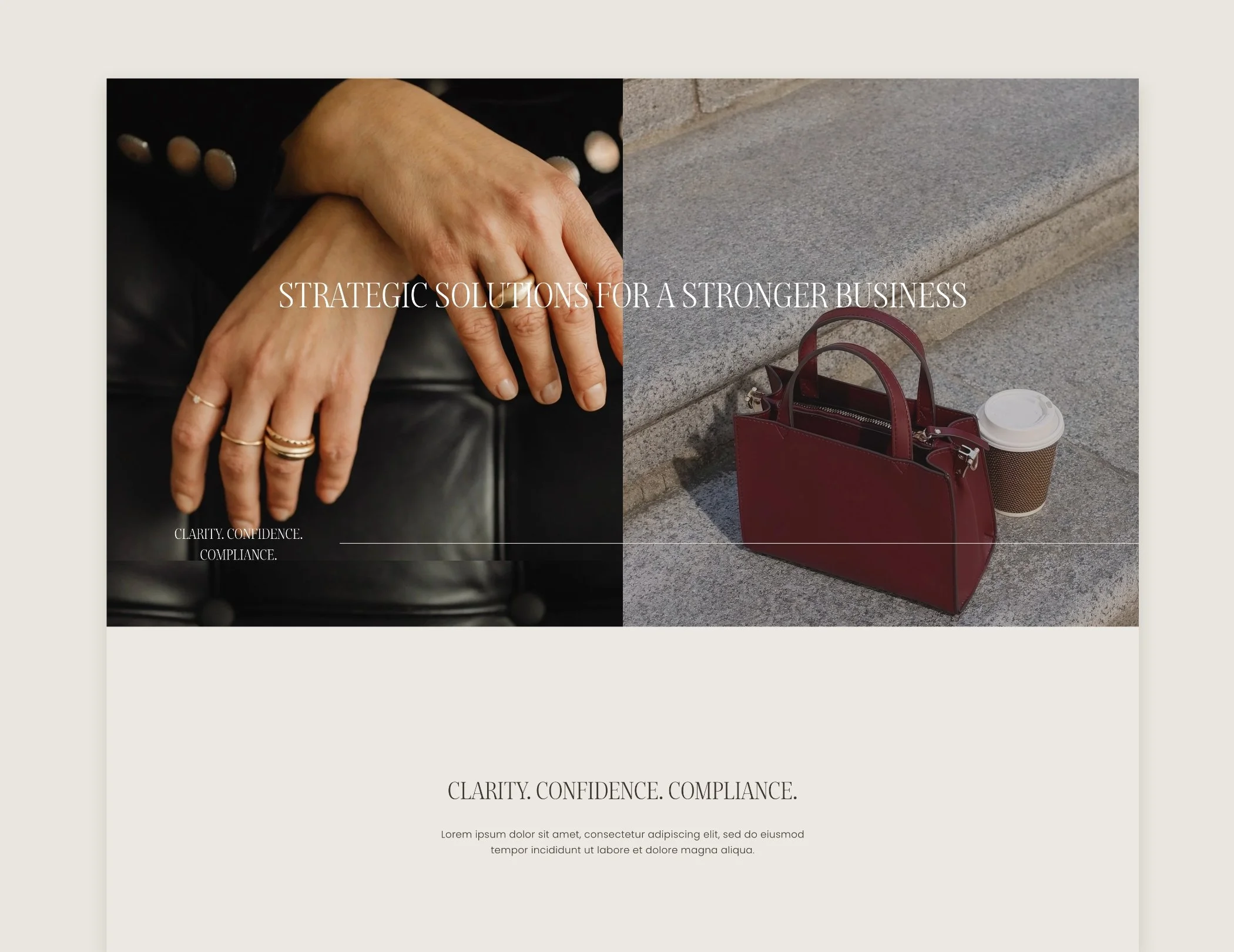 impactful homepage layout design editorial inspired