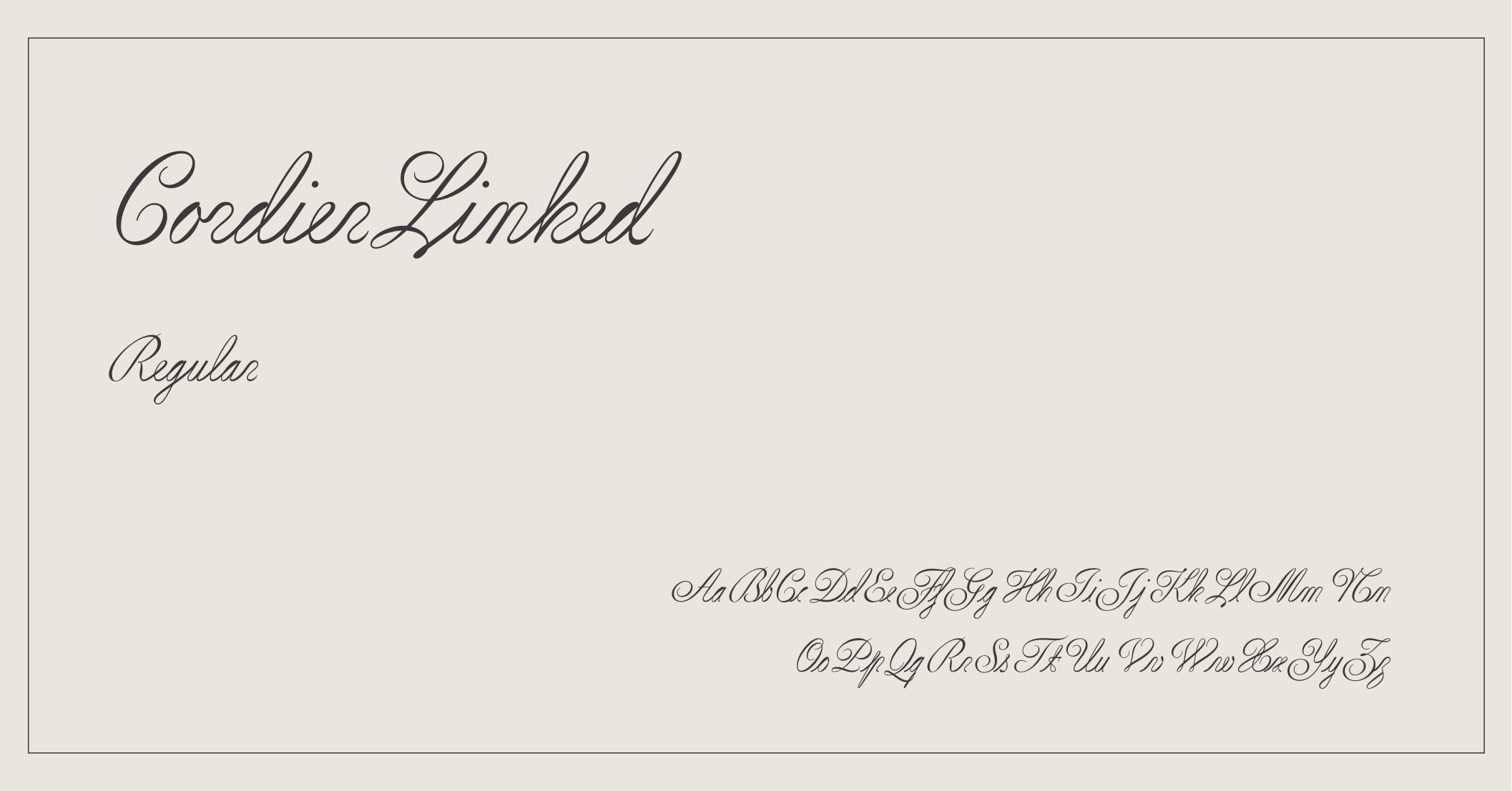 Luxury Elegant Font - Cordier Linked
