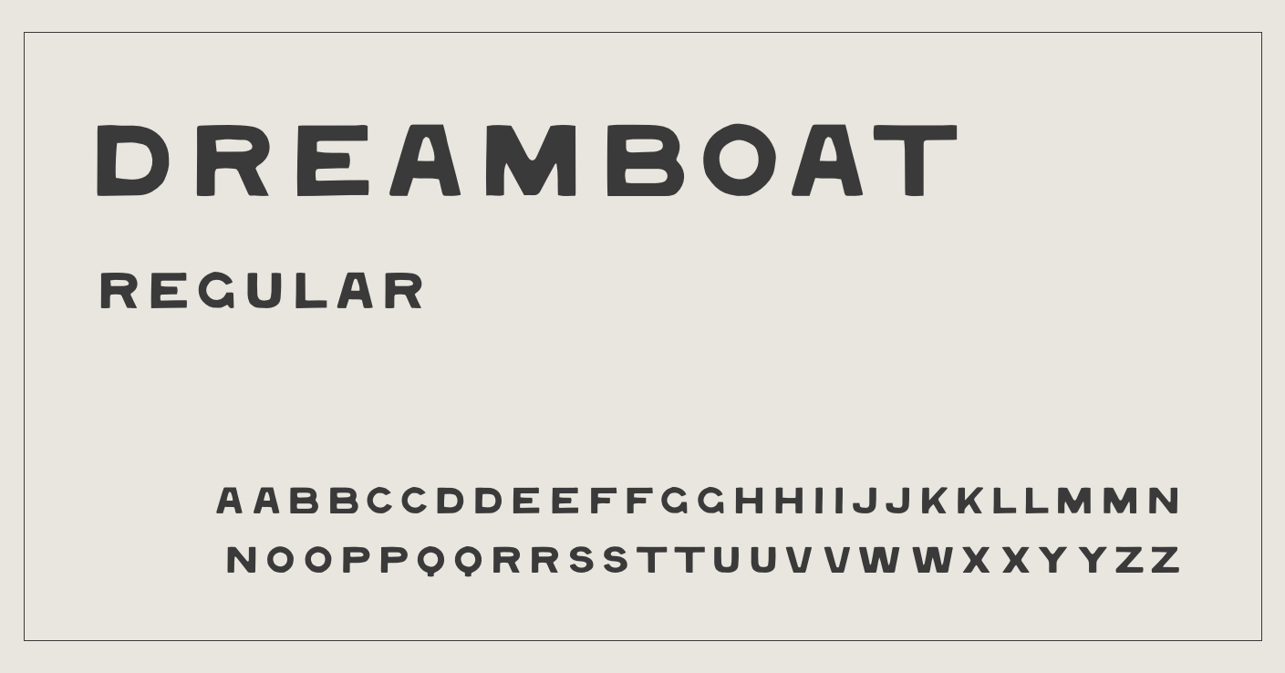Interior designer font - dreamboat