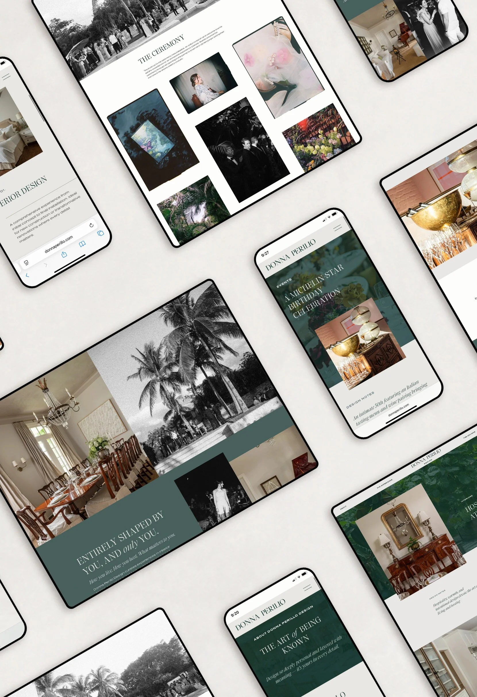 desktop and mobile view of custom website squarespace