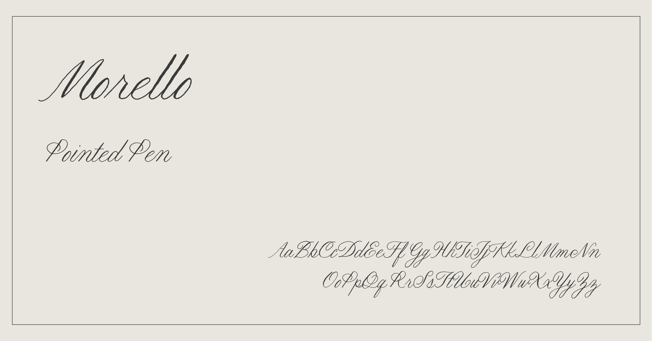Luxury handwritten Elegant Font  Morello