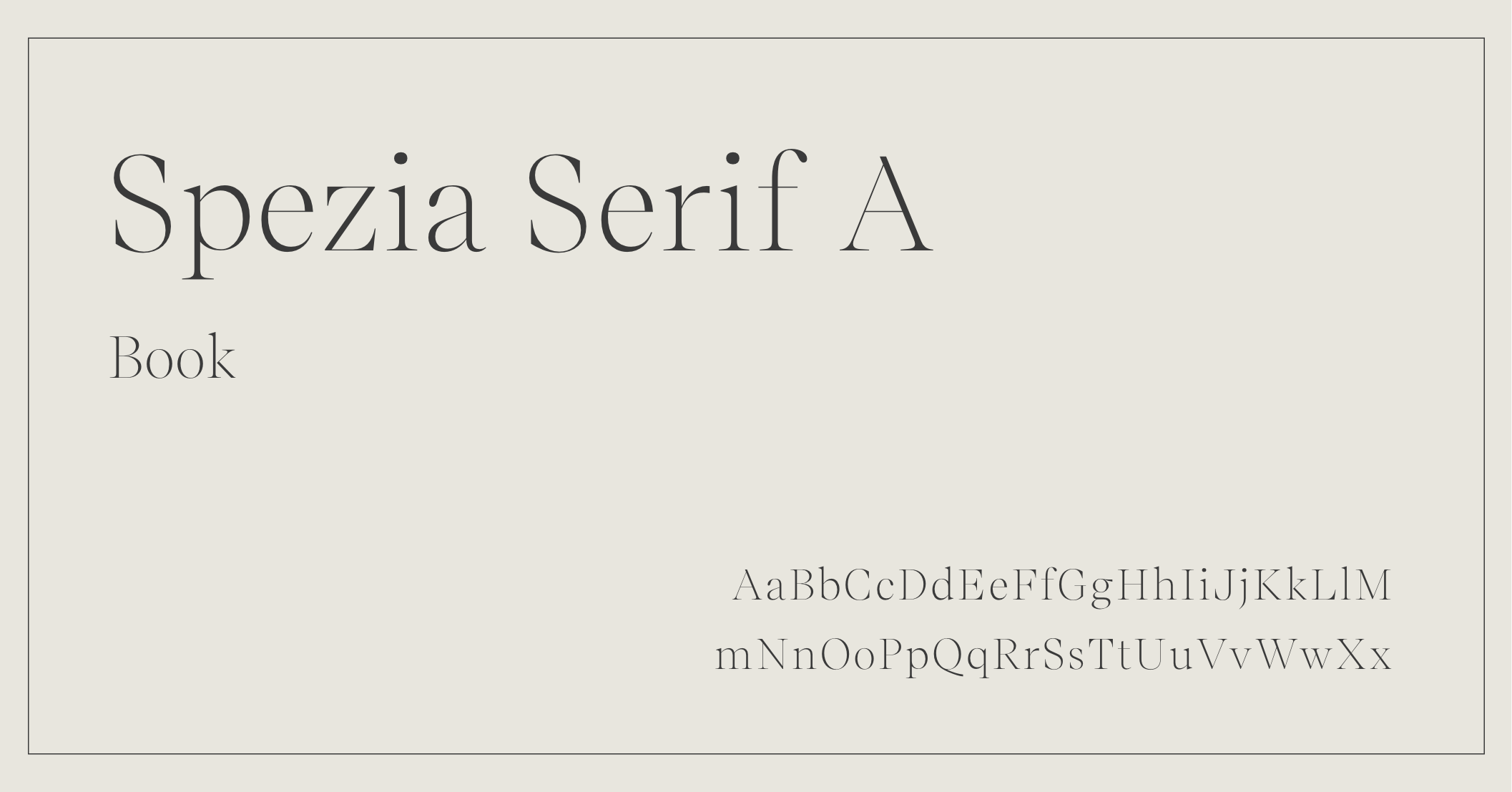Luxury Elegant Font - Spezia Serif A