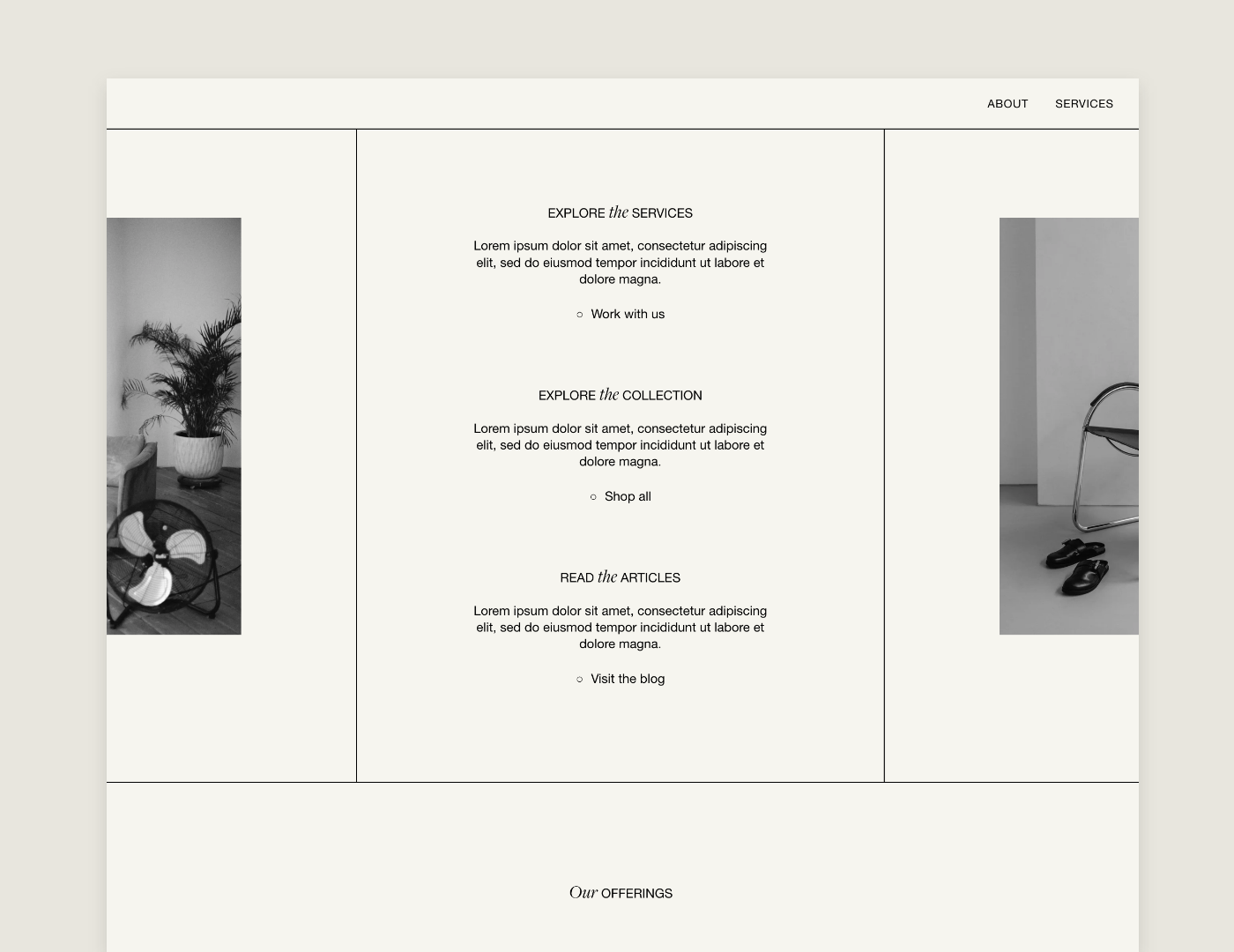 Editorial Grid Inspired Website Design