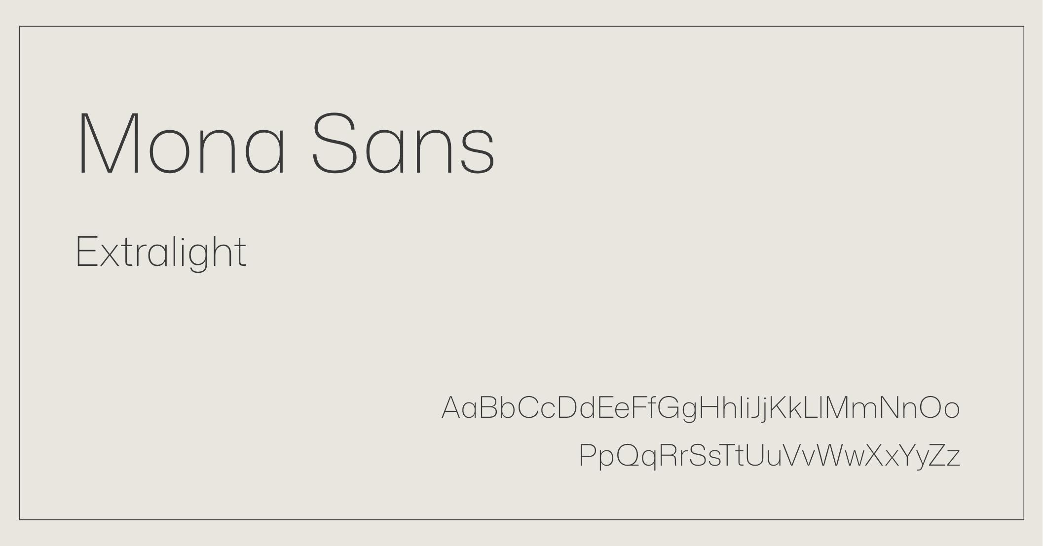 Luxury Elegant Font - Mona Sans Serif font