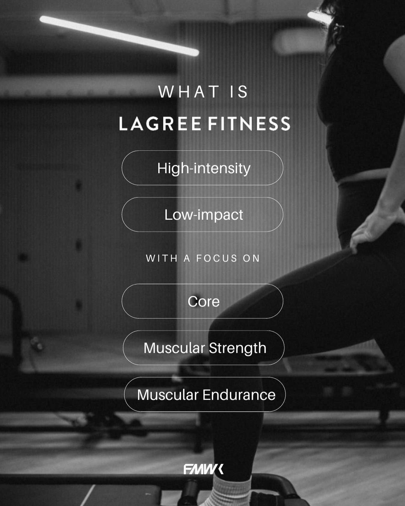 By incorporating the key principles of core stability and blending them with fusion of muscle dynamics, Lagree has created the next evolution of physical fitness. 

The Lagree Method tightens, strengthens, and tones the body by incorporating bodybuil