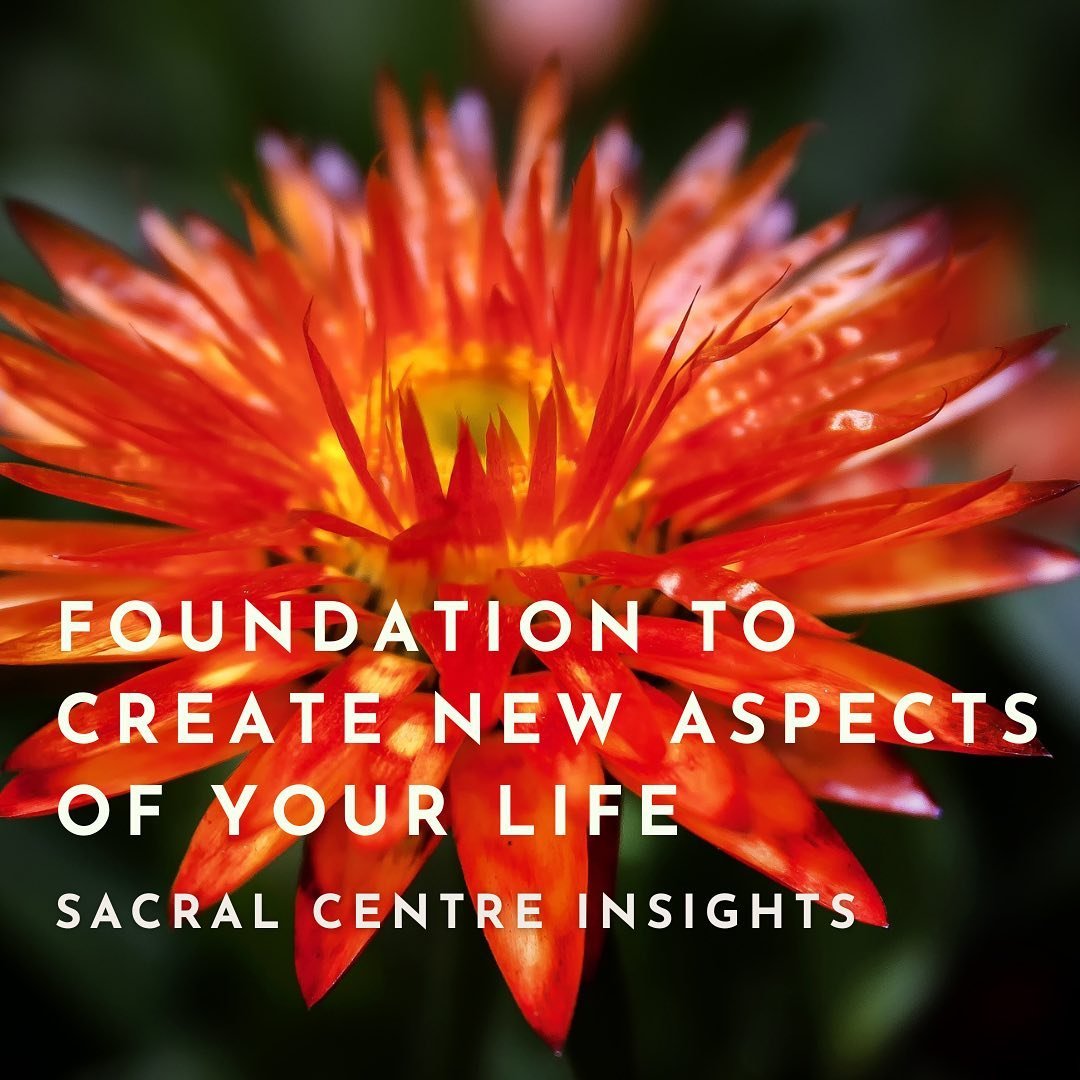 Foundation to create new aspects in your Life - Sacral Center insights ✨✨✨
This month, we are exploring your Sacral Center, life force energy, work energy, your vitality, creativity, sexuality and fertility. Big program 🤪

We are shifting from the R