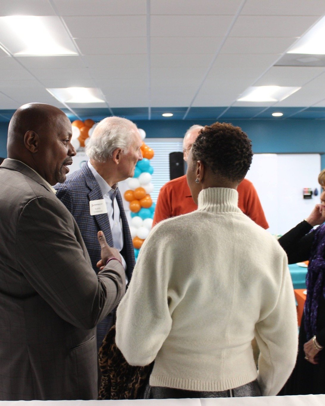 A room full of good people, good food, and a lot of gratitude. ✨ Last Thursday we welcomed our next Executive Director, Lee Mitchell, with a Meet &amp; Greet surrounded by Needle's Eye friends and new faces from Lee's world. We heard from Board Chair