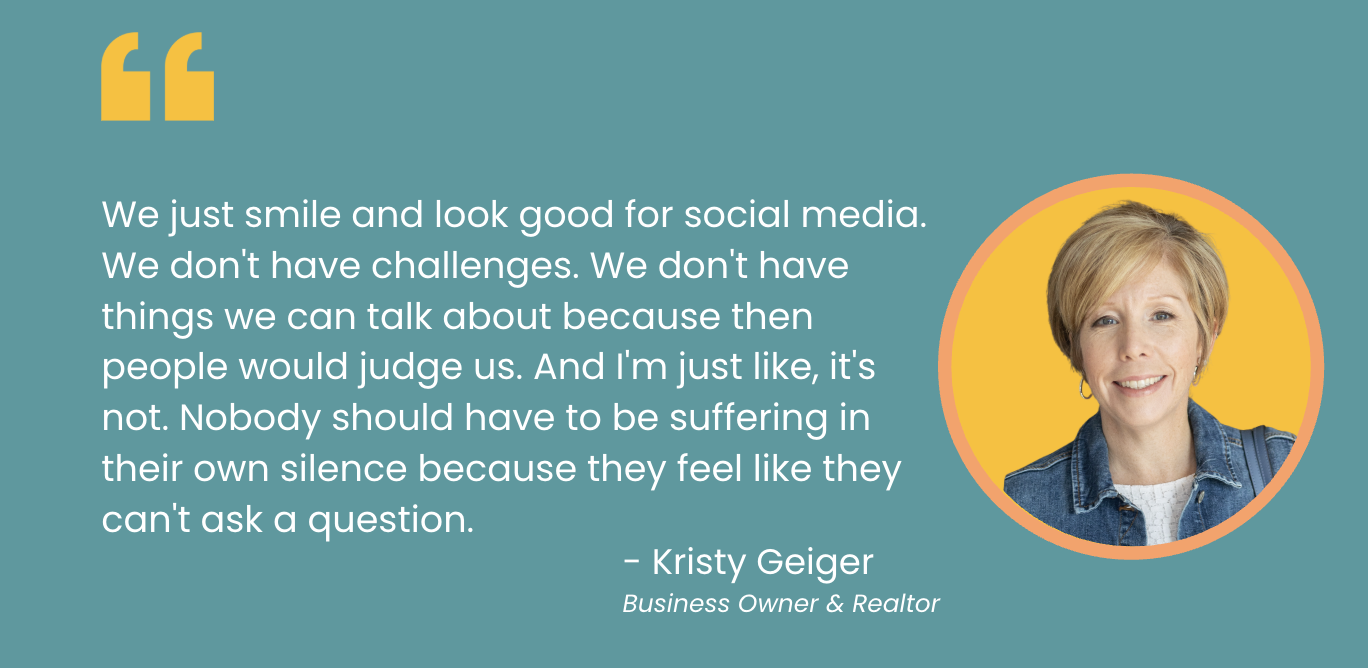 Nobody should have to be suffering in their own silence...