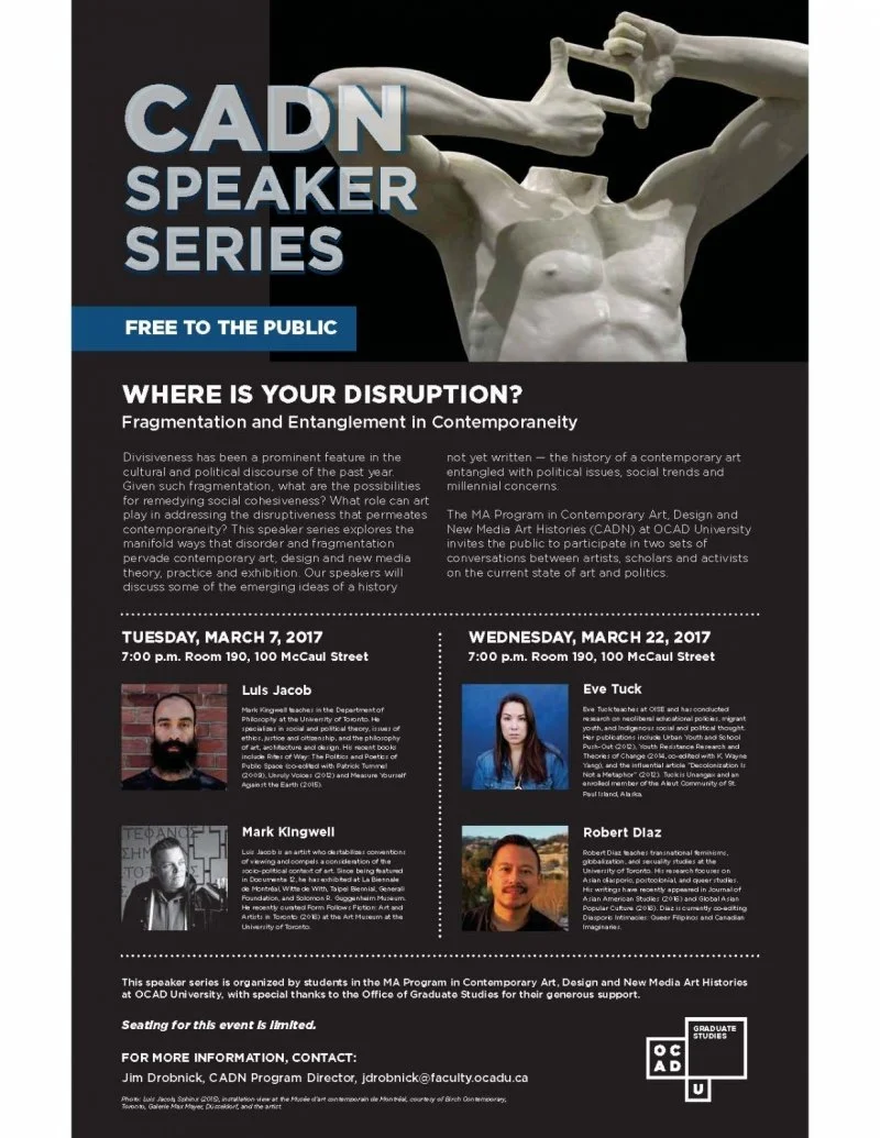 2017 - Where Is Your Disruption? Fragmentation and Entanglement in Contemporaneity