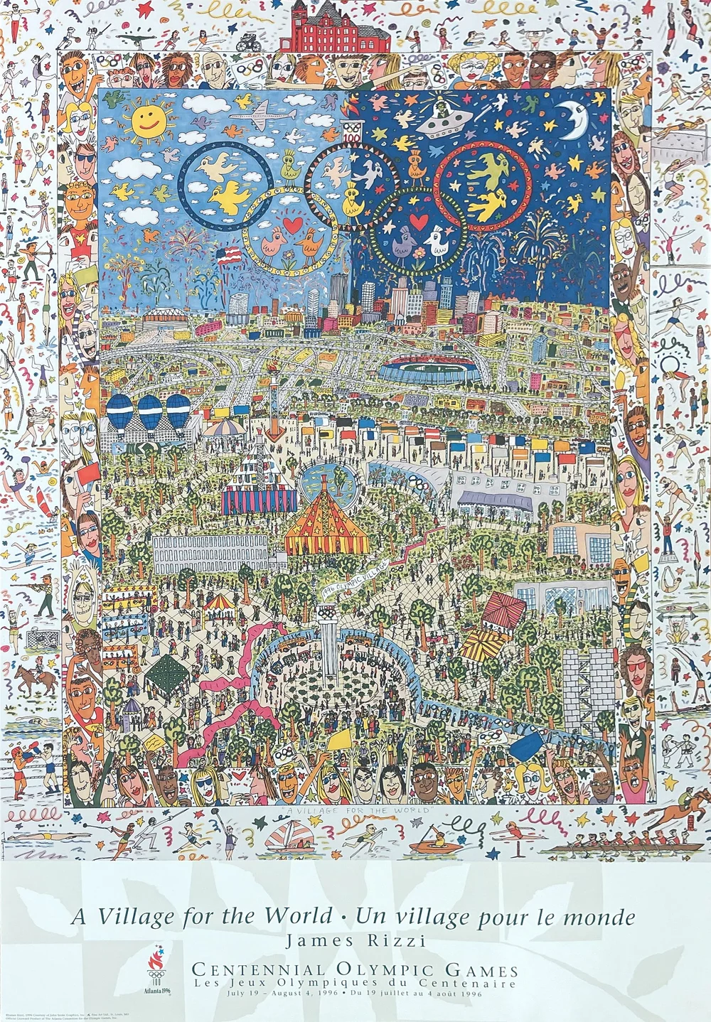 James Rizzi (1950-) - A Village for the World, 1996 — Carolyn W