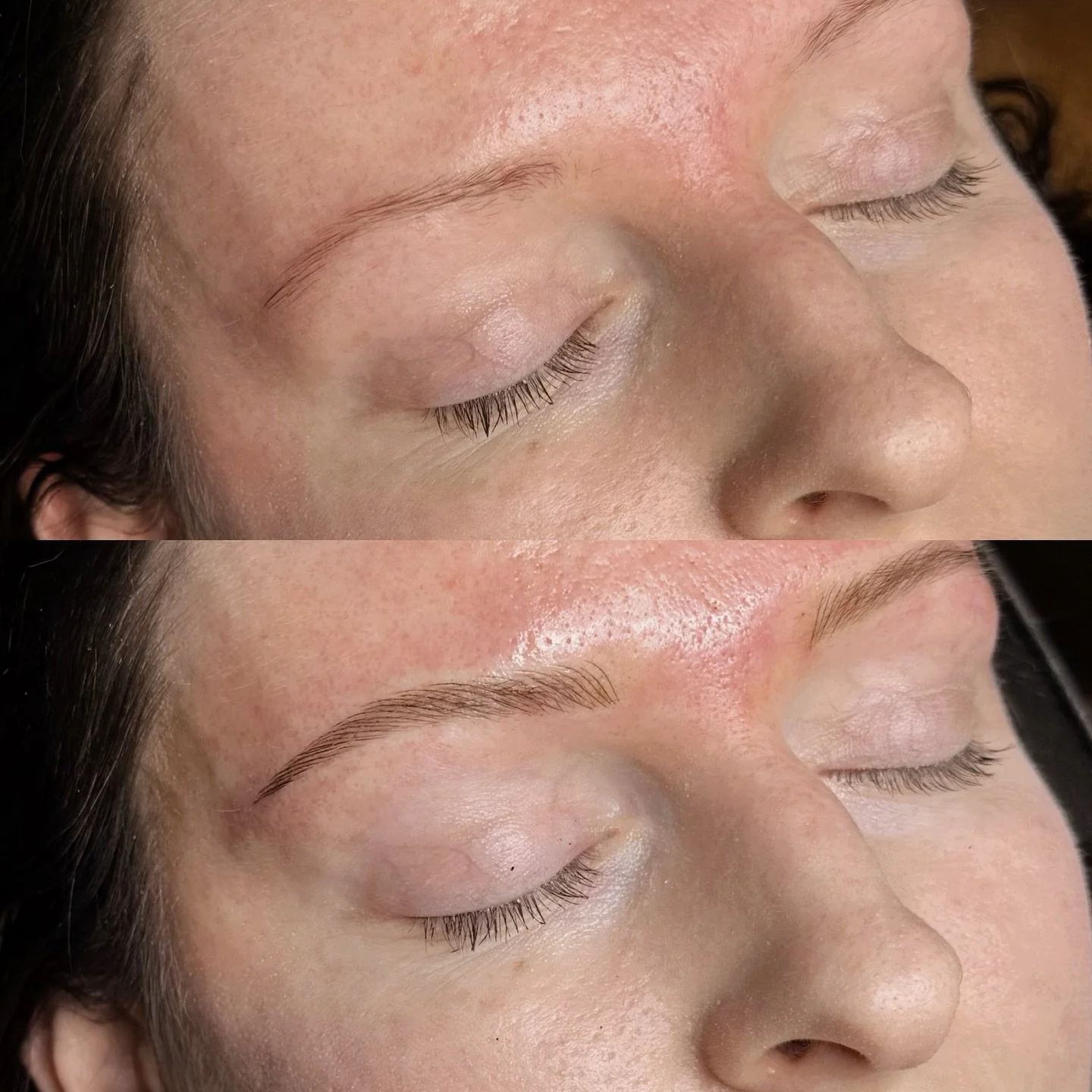Microblading transformation: from barely there to holy hair✨ Perfect strokes for a natural brow that&rsquo;s ready to go whenever you are. 

| ᴍɪᴄʀᴏʙʟᴀᴅɪɴɢ ʙʏ ᴀʟʟʏ |