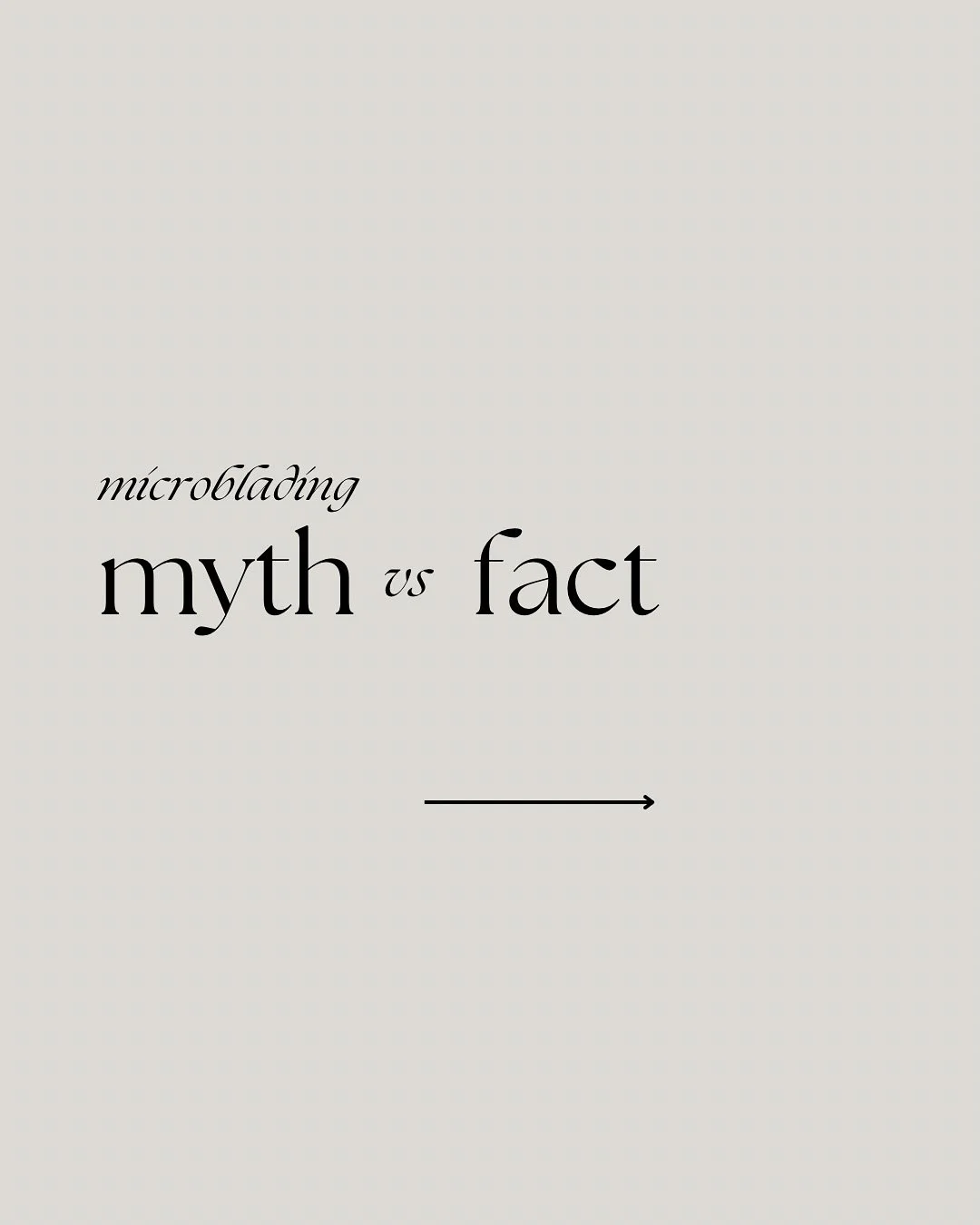 Busting some microblading myths 🤜💥 You can always DM us if you have any other questions or head to the link in our bio to visit the FAQ page