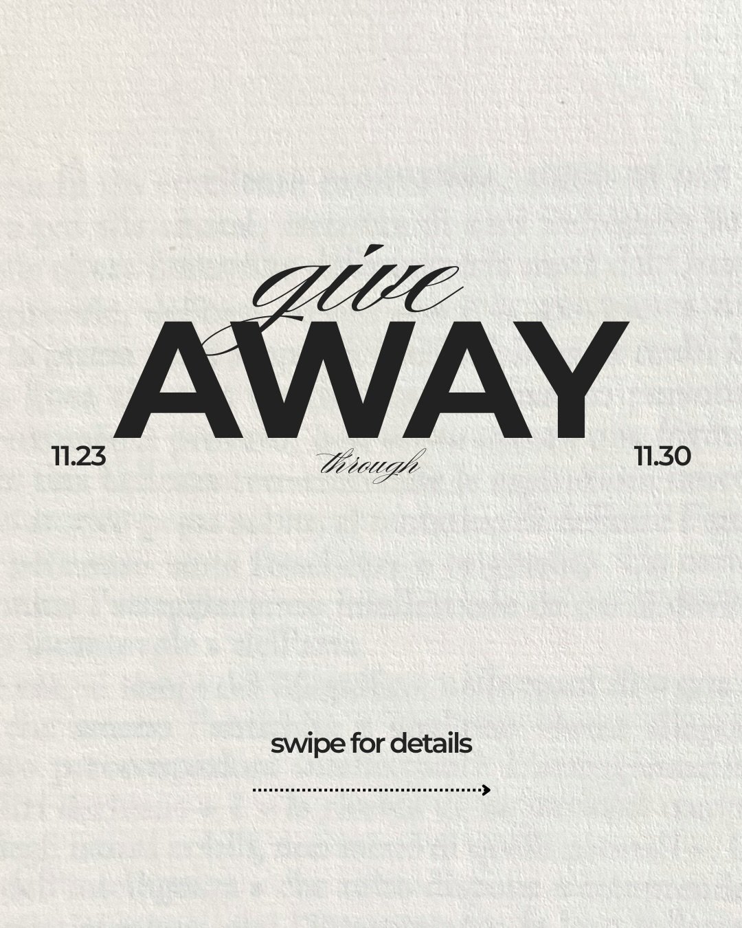 It&rsquo;s that time of year: Sweaters are out, twinkle lights are on, and we&rsquo;re hosting our 𝒐𝒏𝒆 and 𝒐𝒏𝒍𝒚 giveaway of the entire year. This year&rsquo;s lineup goes completely insane with the beauty bundle of our absolute dreams:

✷ Brow
