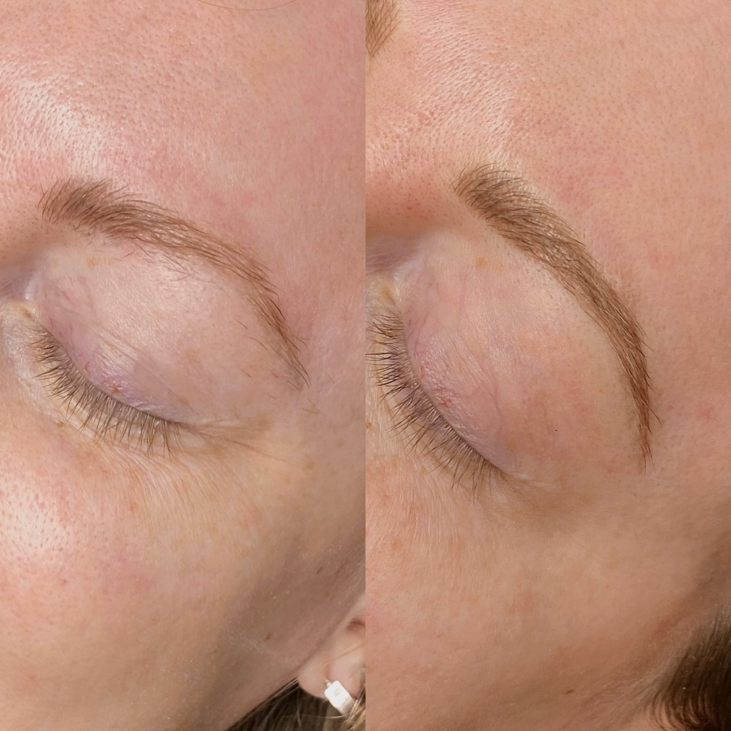 People always ask if we can work over old work or brows that have been done before. The answer is&hellip; that depends! This client&rsquo;s previous work was very light, so creating new brows over the old work was less of a challenge. Sometimes we ma