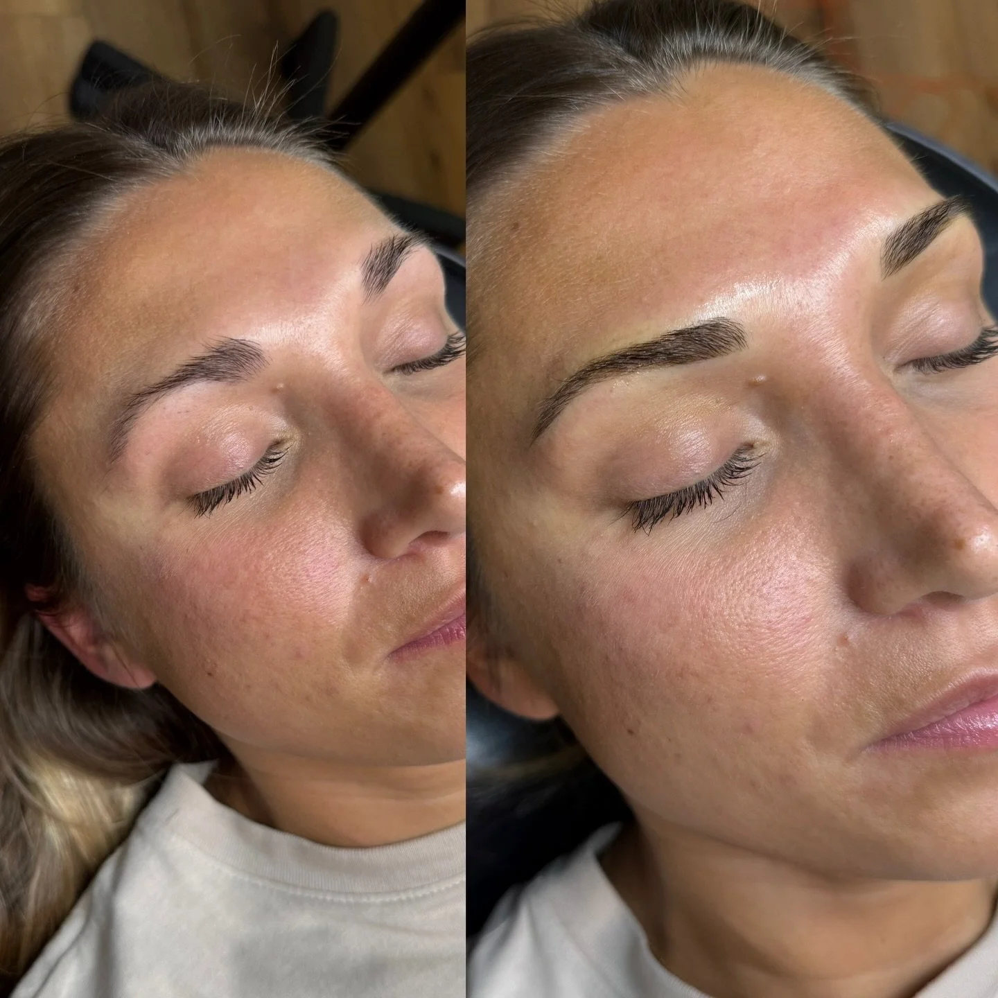 A little lift, a little shape, a little clean up ✨ And voila ✨ Combo brows using @permablend_pigments 

| ʙʀᴏᴡꜱ ʙʏ ᴀʟʟʏ |