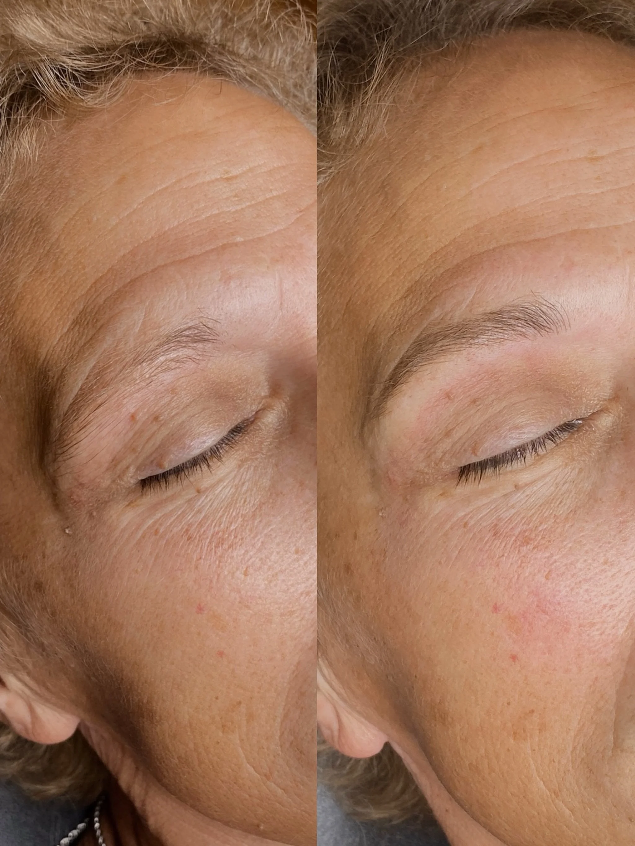 This client requested to fill in just a bit more shape to her natural brow. Small, subtle changes like these can be game changers for your look and your everyday routine. 

| ʙʀᴏᴡꜱ ʙʏ ʟɪꜱᴀ |