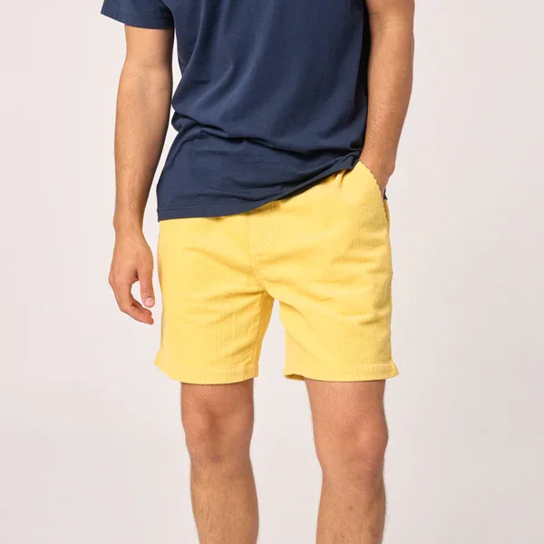 ADM Store, Surprise Malo, Short velours jaune 2.webp