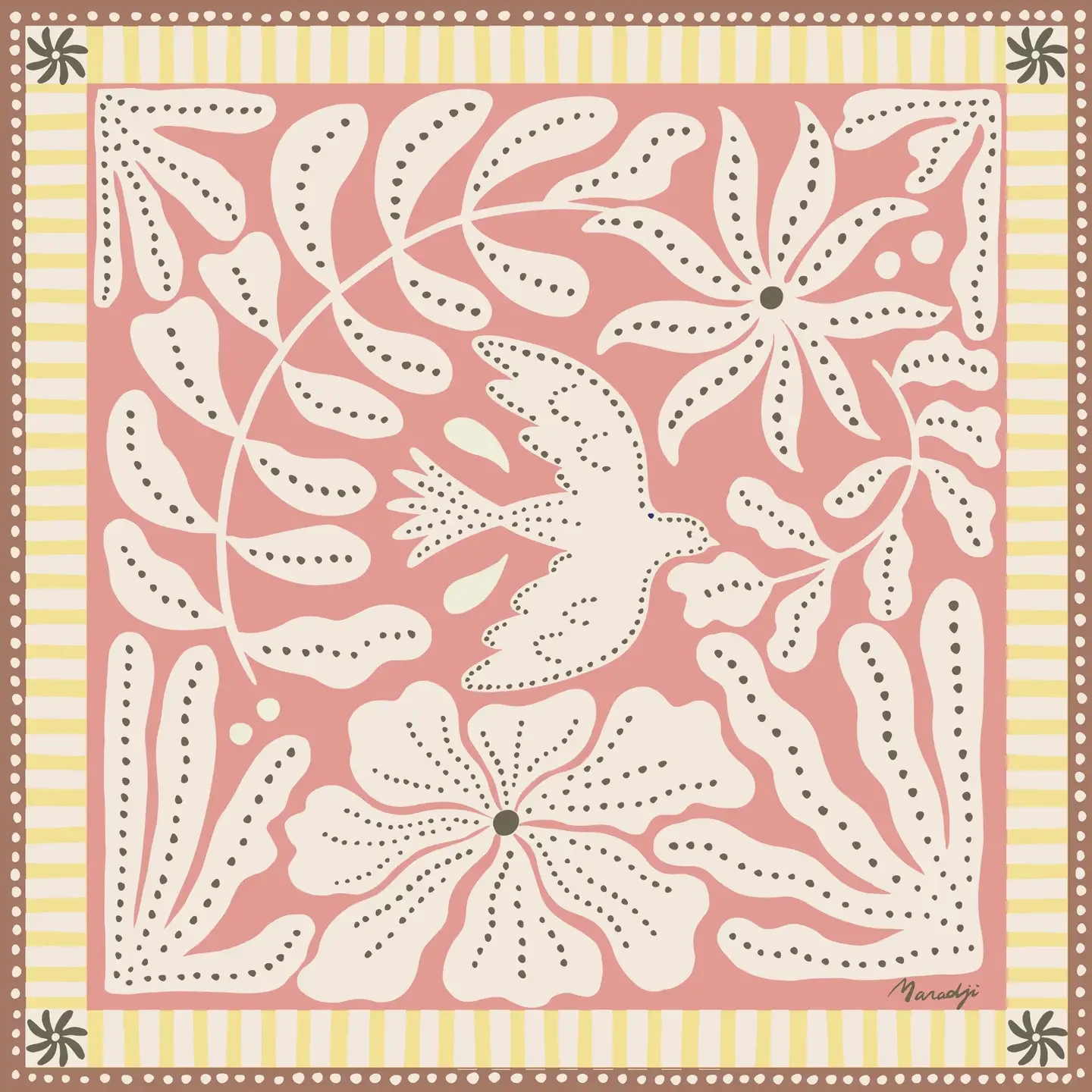 ADM Store, Surprise Malo, Foulard coton fuchsia rose liberté.webp