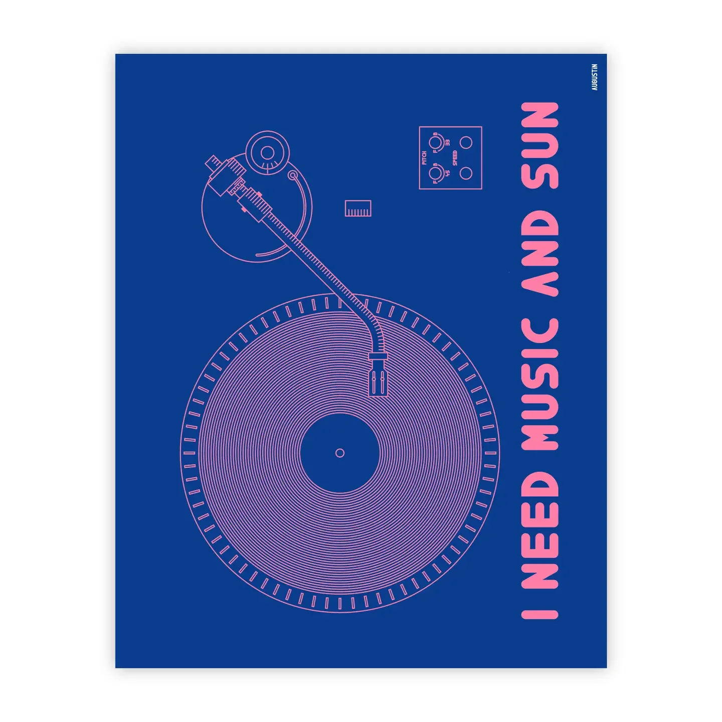 ADM Store, Surprise Malo, affiche, I need music and sun.webp