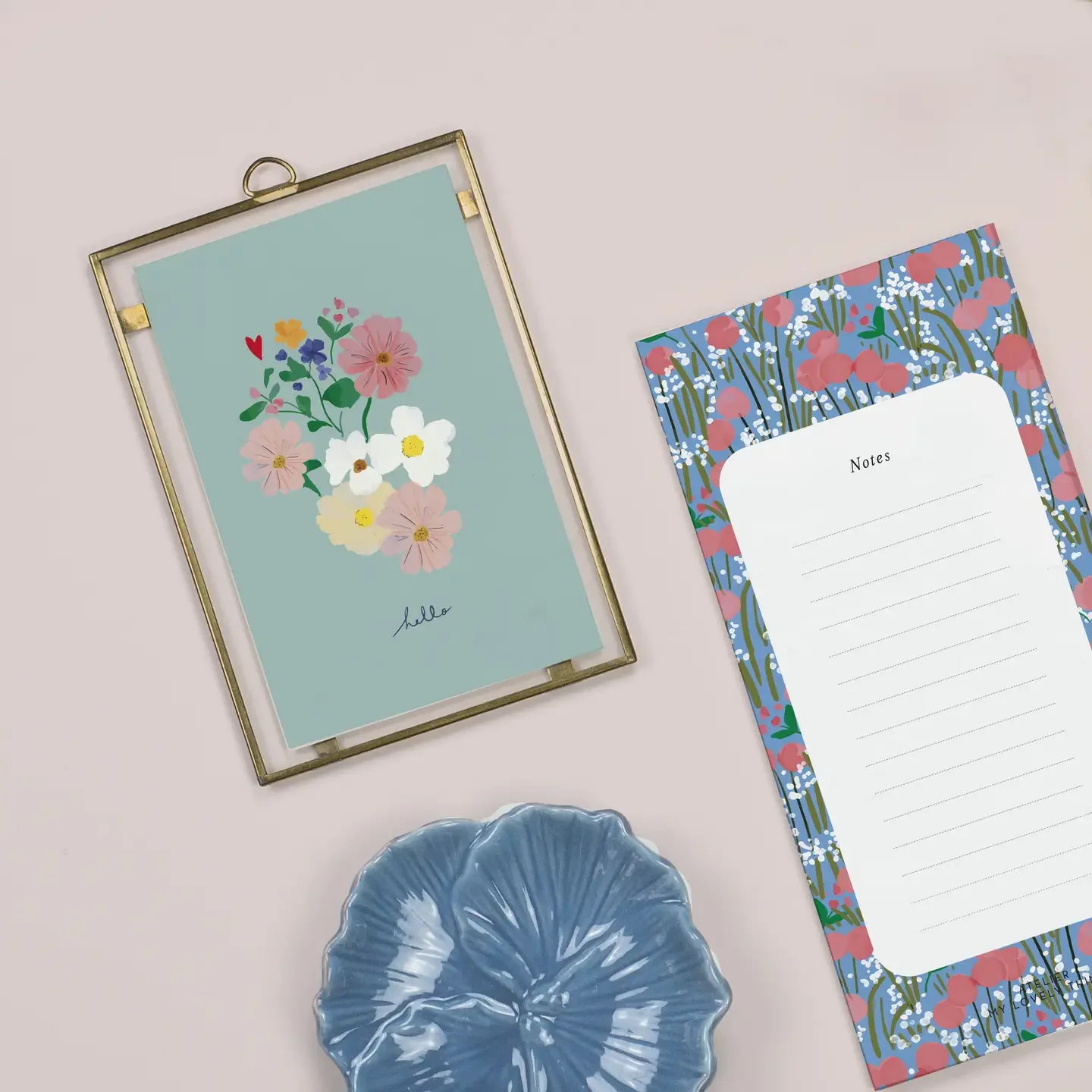 ADM Store, Surprise Malo, Bloc-notes Coquelicot rose 2.webp