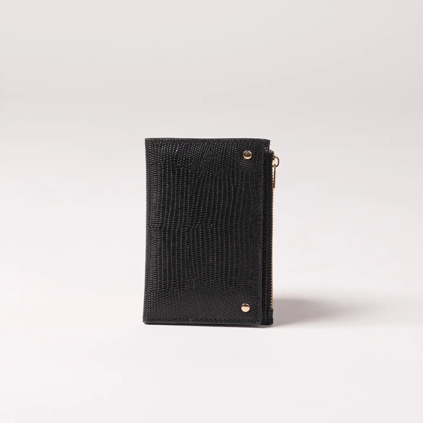 Portefeuille Norma en cuir, noir