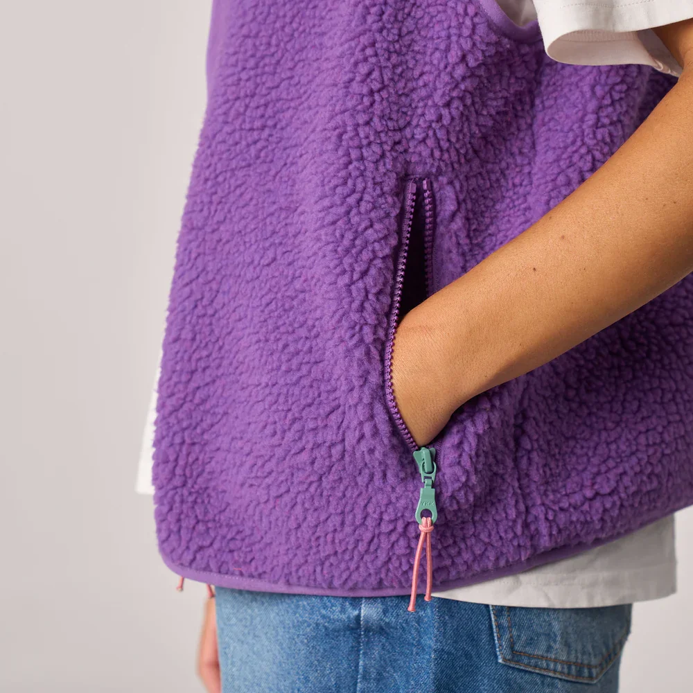 ADM Concept Store, Surprise, veste sherpa, femme, violet 3.webp