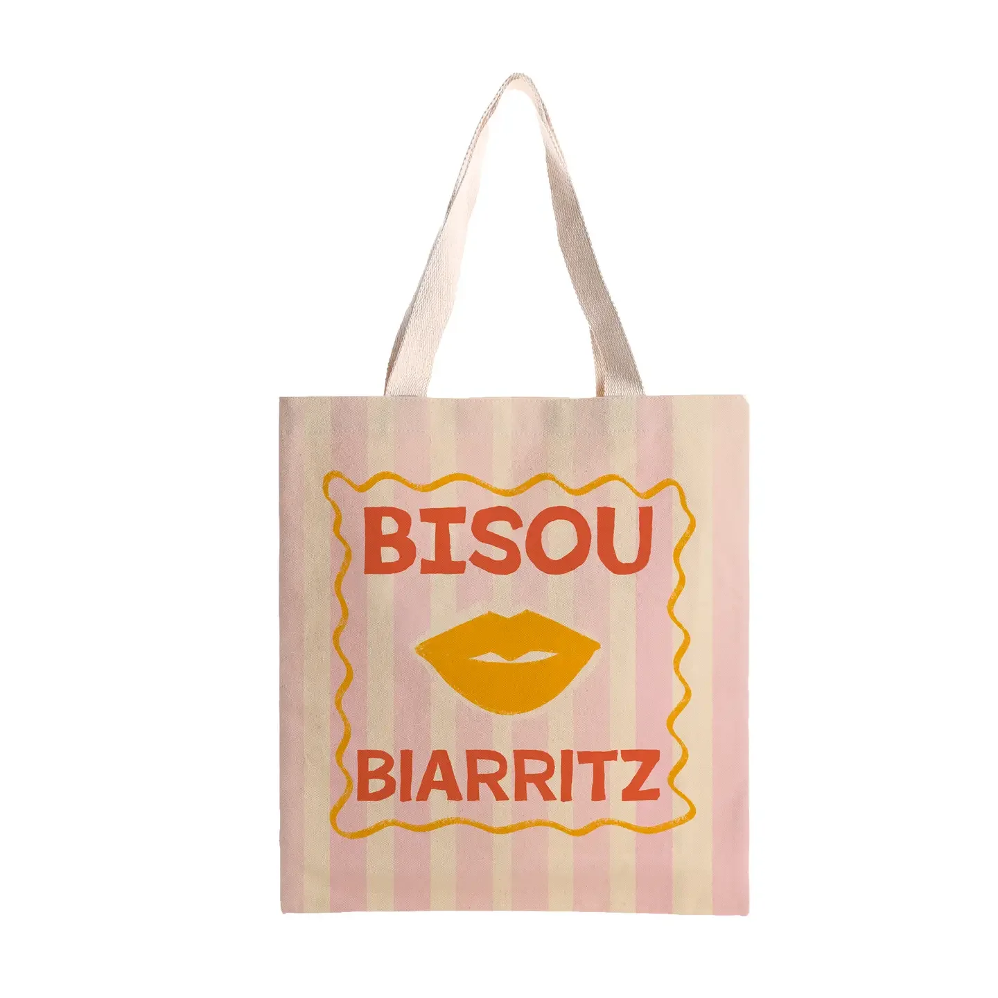 Sac tote bag Bisou Biarritz, rose