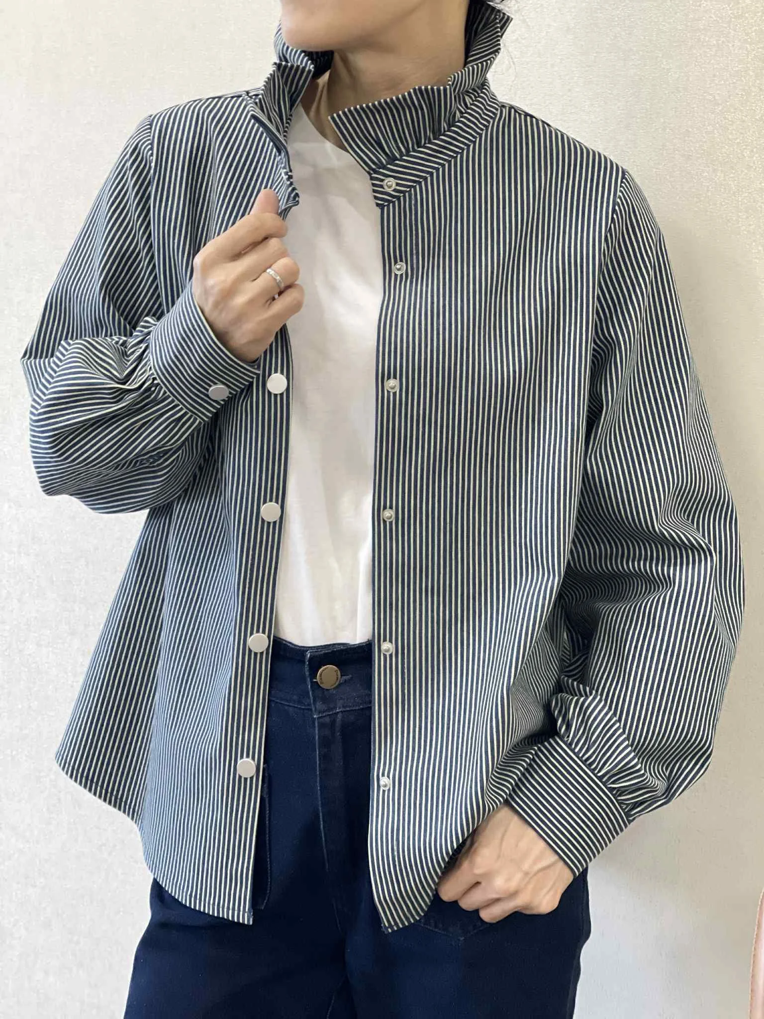 ADM Concept Store, Blouse rayures Hélène, gris 3.jpeg