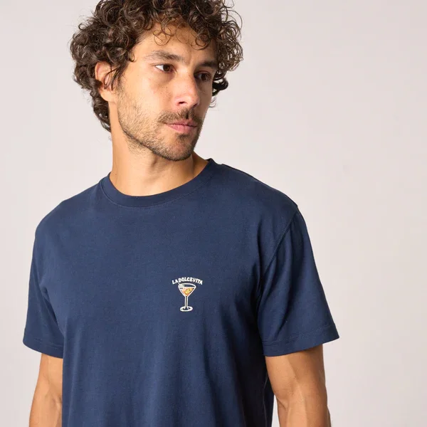 ADM Store, Surprise Malo, T-shirt la Dolce vita, bleu 2.webp