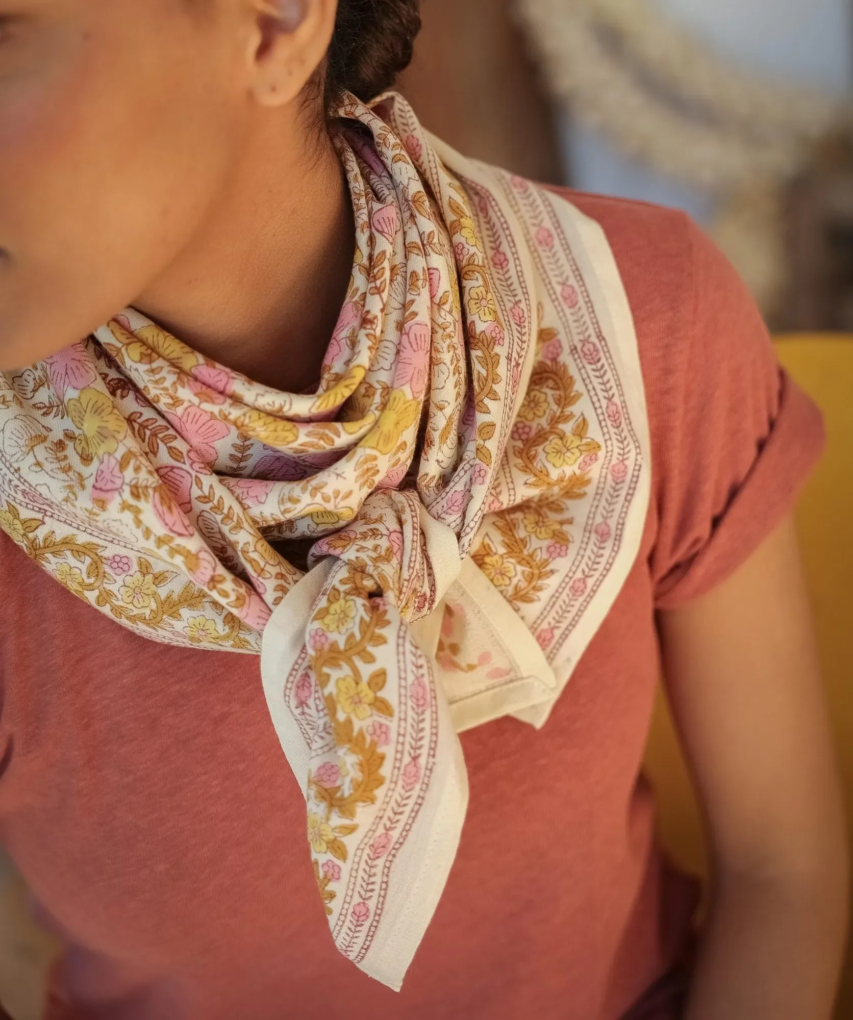 ADM Store, Surprise Malo, Foulard Ellis mimosa grand format.webp