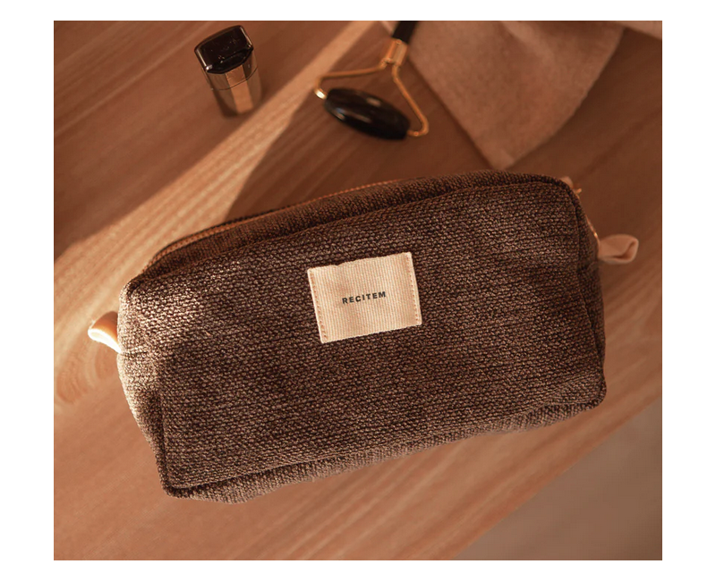 Trousse à maquillage, marron