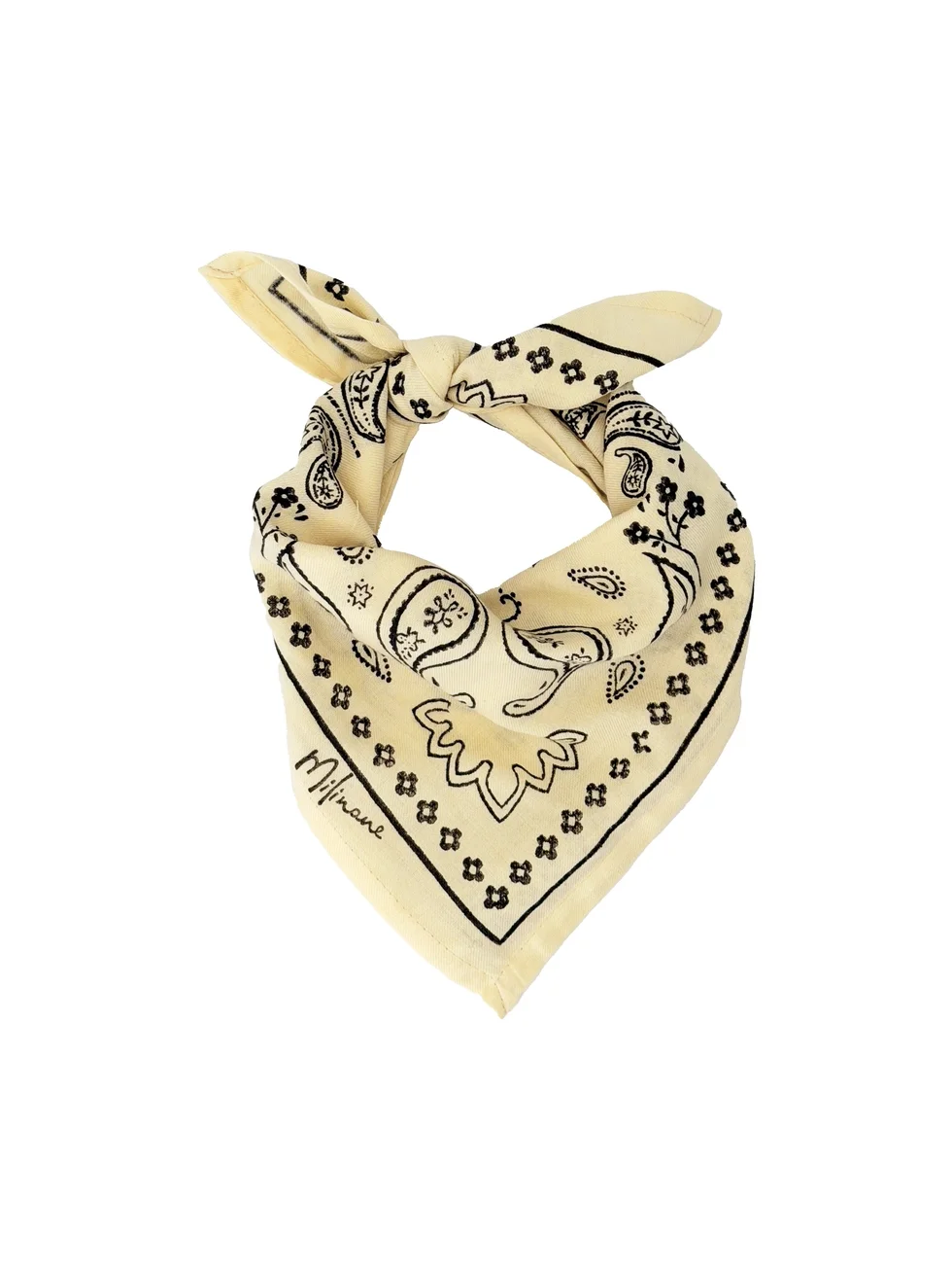 ADM Store, Surprise Malo, Petit foulard bandana vanille 3.webp
