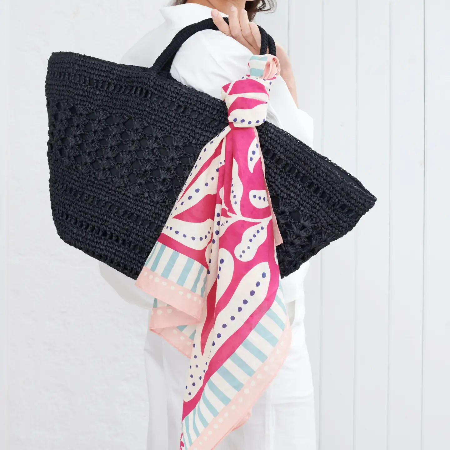 ADM Store, Surprise Malo, Foulard coton Liberté fuschia 2.webp