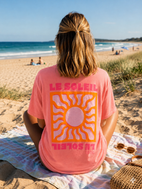 Adm Store, Surprise Malo, T-shirt, Le Soleil, abricot.PNG