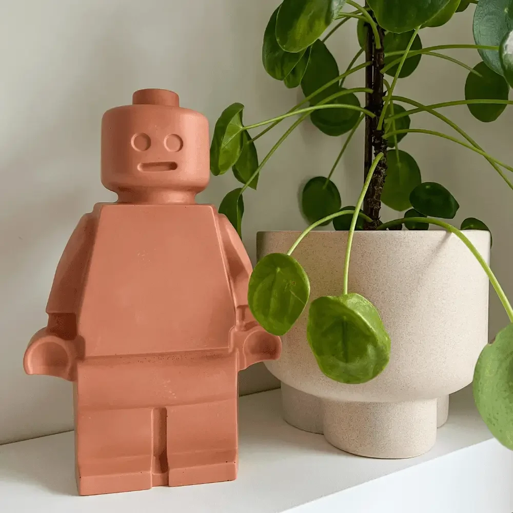 Figurine Lego, terracotta