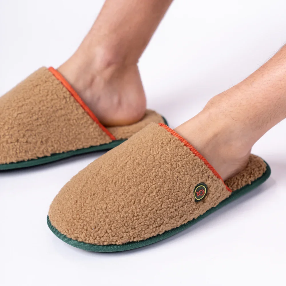 Adm Concept Store, chaussons, sherpa, camel.webp