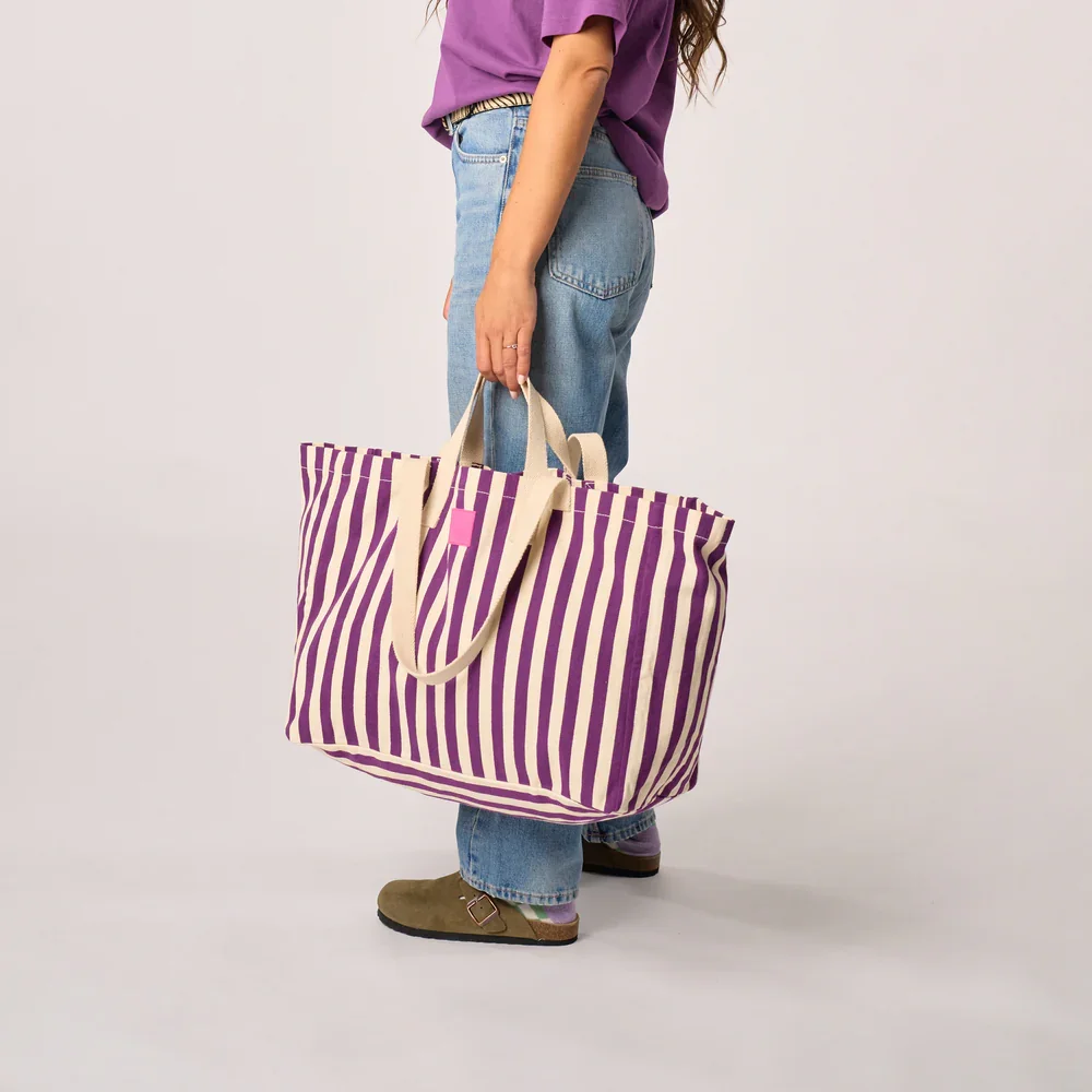 ADM Store, Surprise Malo, Sac cabas rayures violet 2.webp
