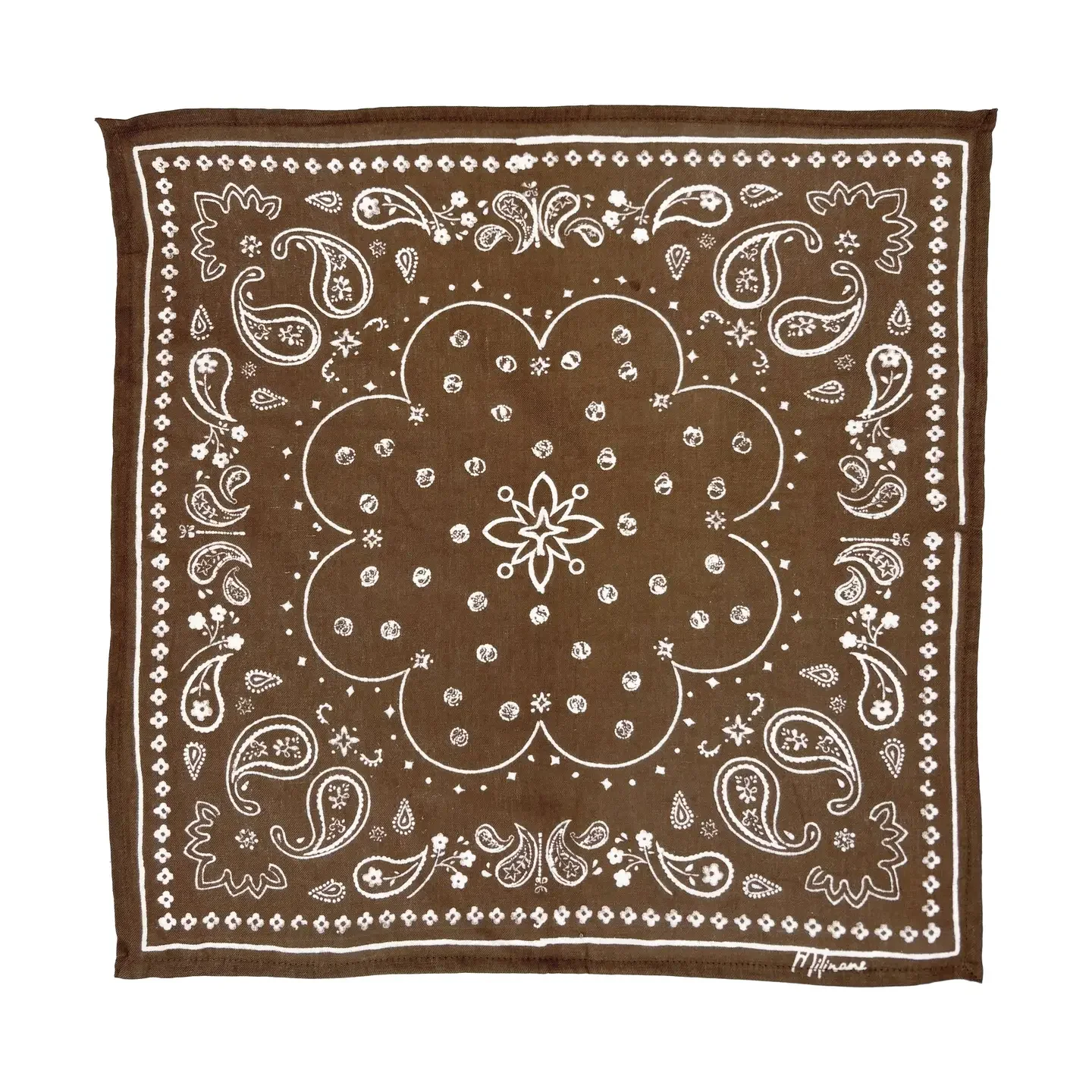 ADM Store, Surprise Malo, Petit foulard bandana marron 3.webp
