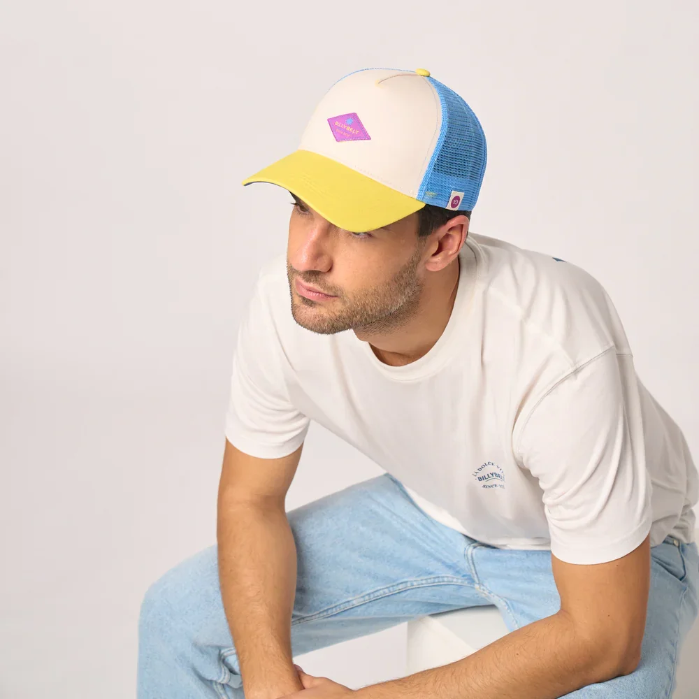 ADM Store, Surprise Malo, Casquette coton, bleu et écru 3.webp