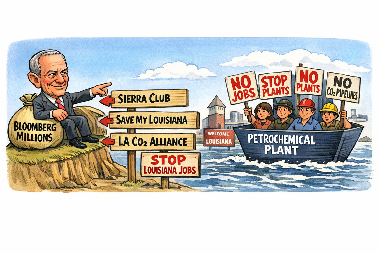 The Billionaire Climate Network Targeting Louisiana Industry